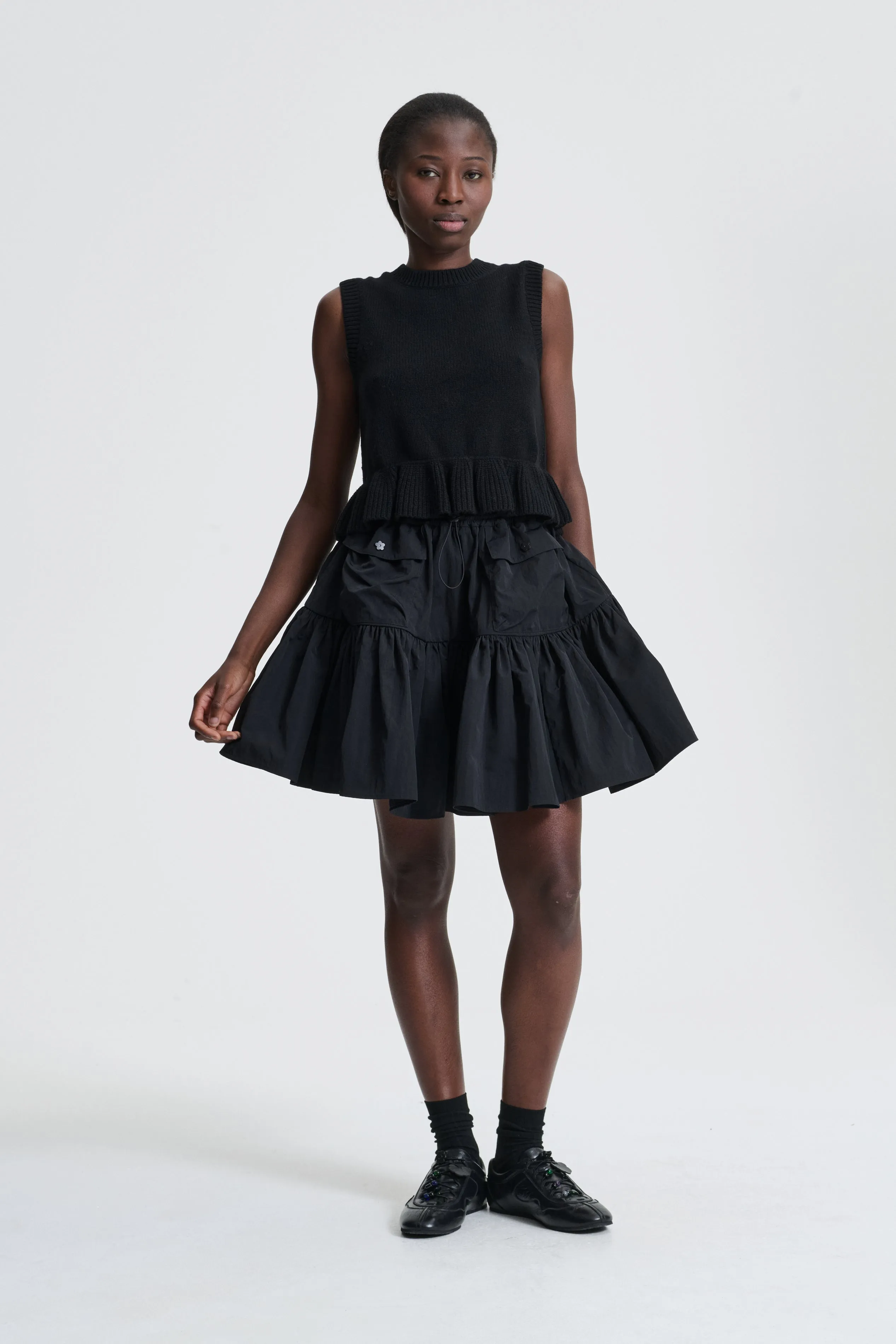 BLAIR | SKIRT RECYCLED TAFFETA BLACK sold by Cecilie Bahnsen product image thumbnail 2
