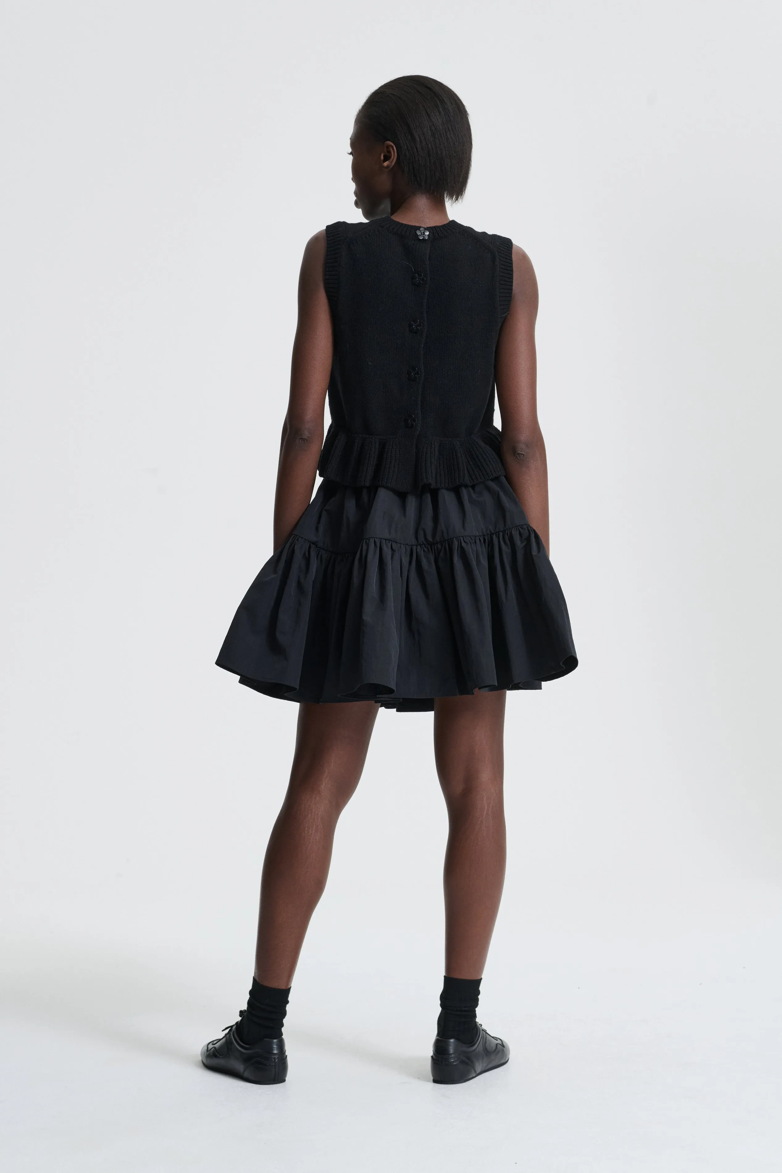 BLAIR | SKIRT RECYCLED TAFFETA BLACK sold by Cecilie Bahnsen product image thumbnail 3