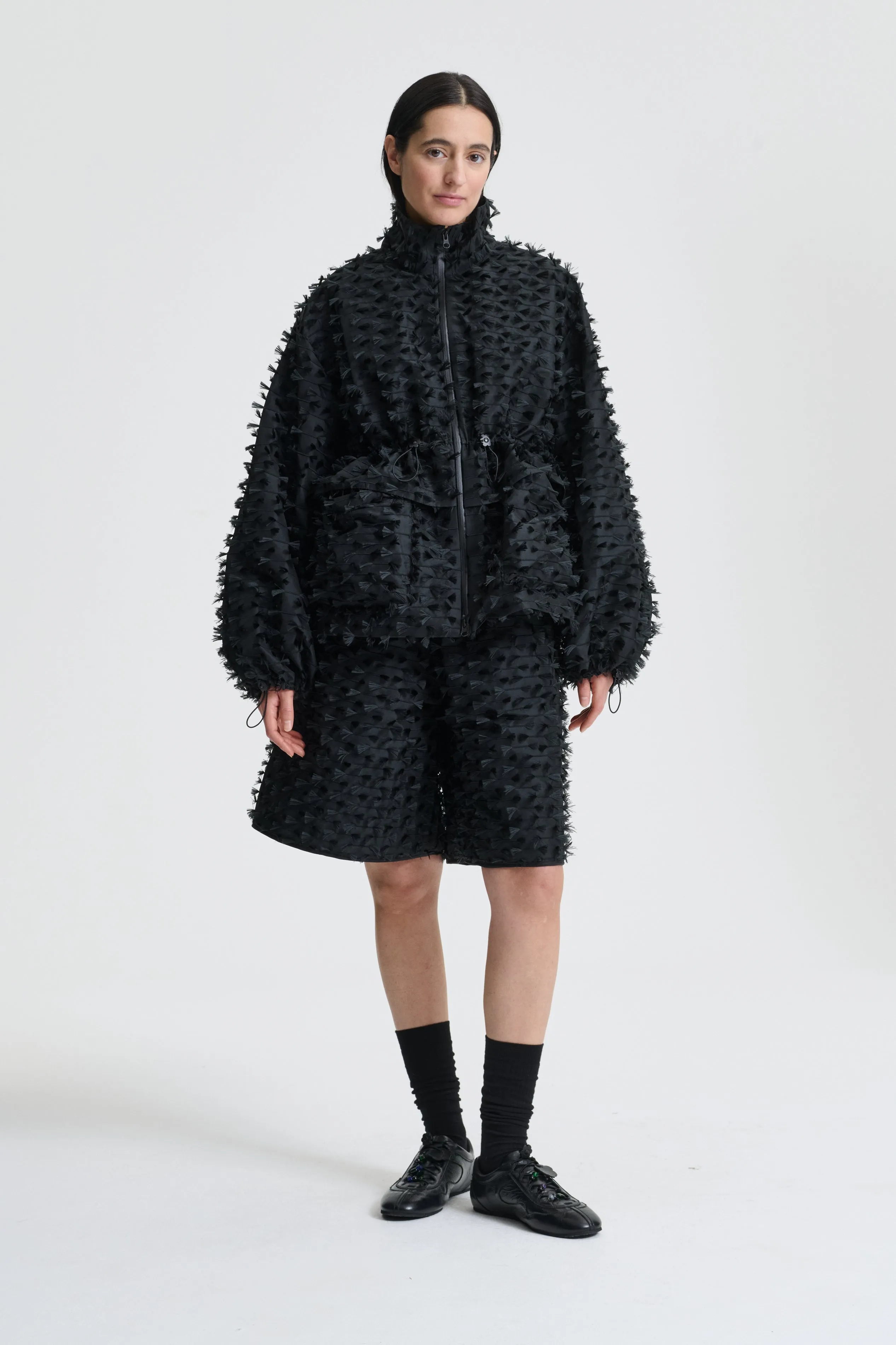 BRUNO | SHORTS FIAMMA FIL-COUPÉ BLACK sold by Cecilie Bahnsen product image thumbnail 4