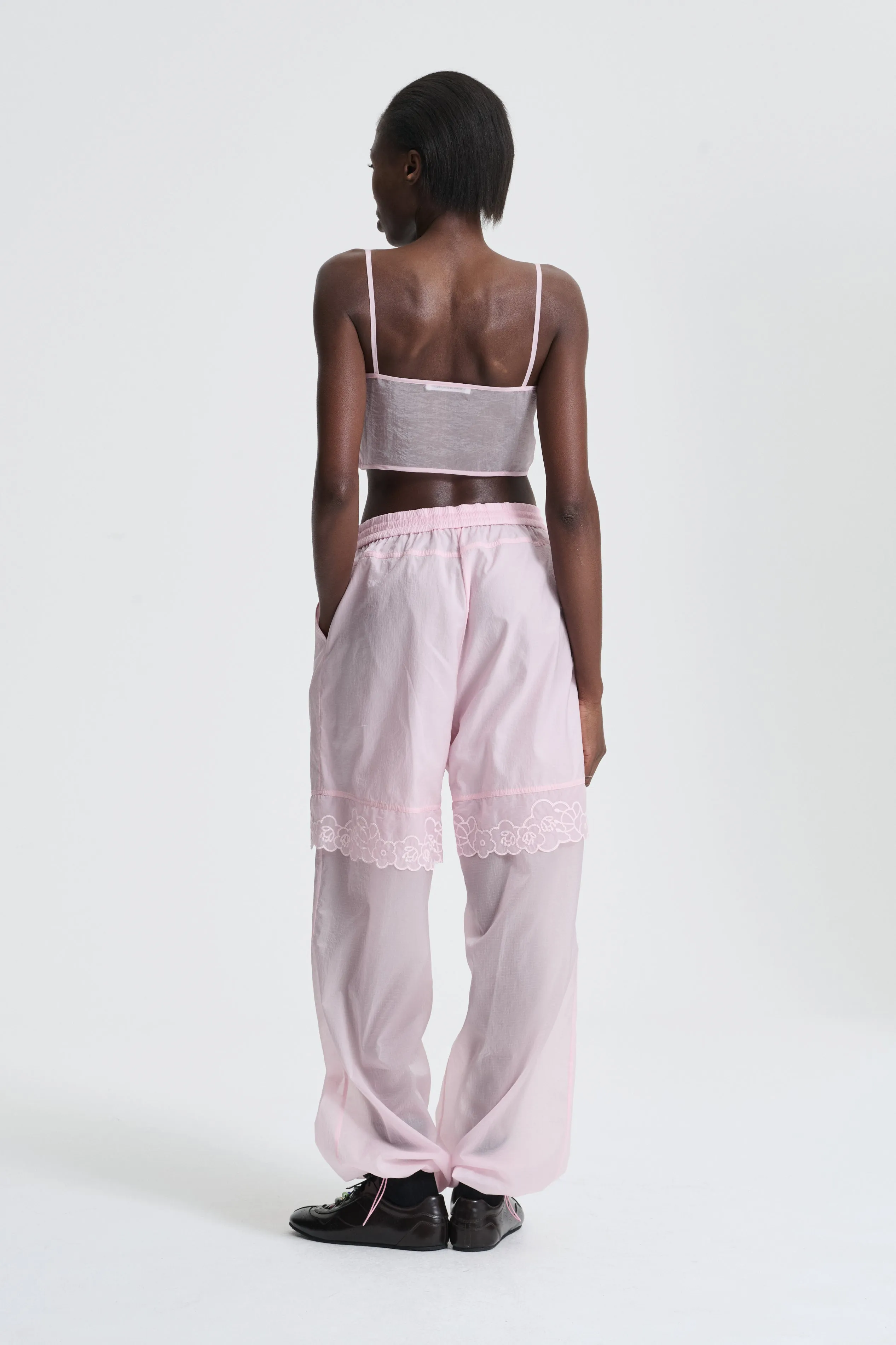 BIANCA | JOGGERS EMBROIDERED RIPSTOP PINK sold by Cecilie Bahnsen product image thumbnail 3