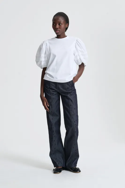 BEN | T-SHIRT JERSEY WHITE sold by Cecilie Bahnsen