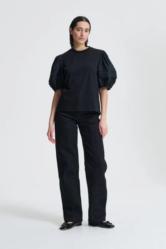 BEN | T-SHIRT JERSEY BLACK sold by Cecilie Bahnsen