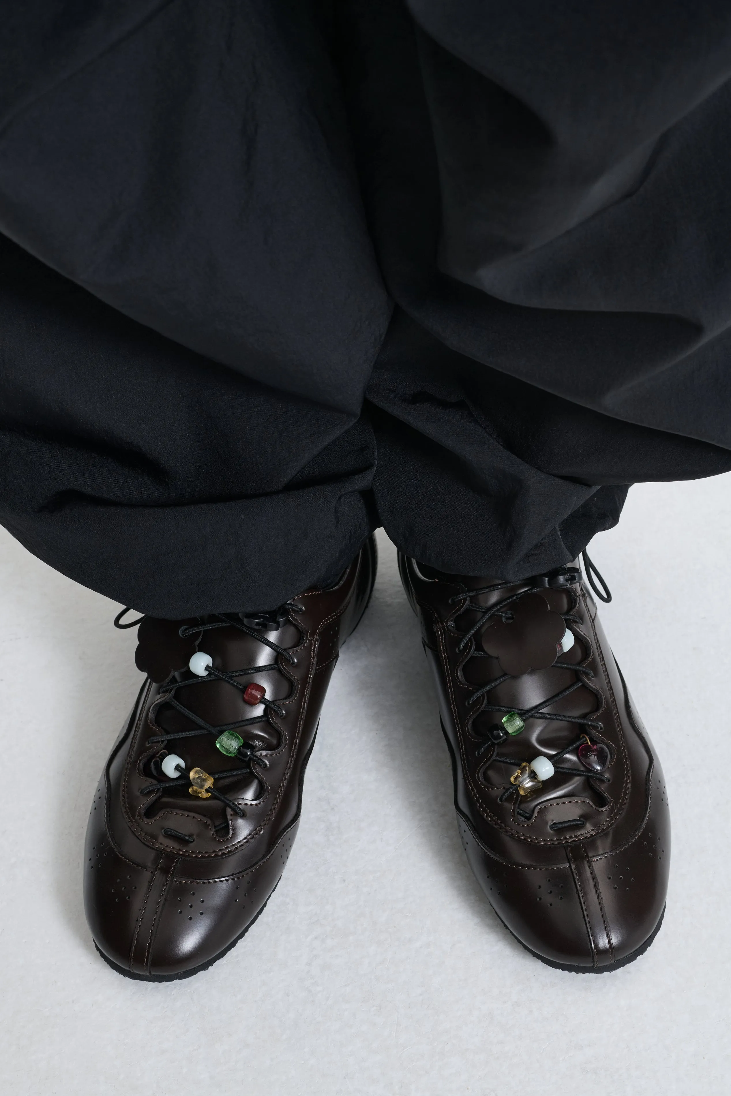 BLAISE | SNEAKER LEATHER BROWN sold by Cecilie Bahnsen