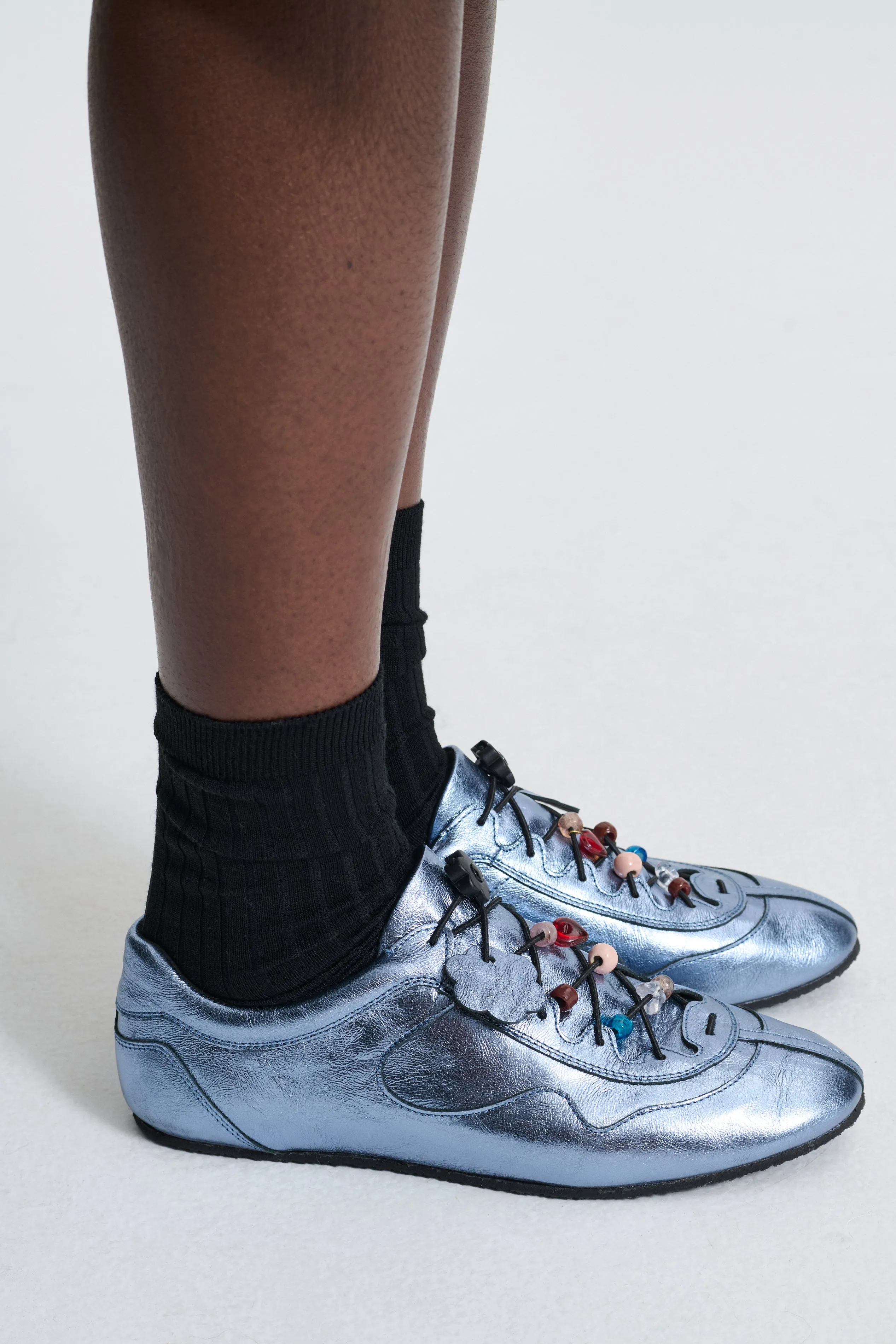 BLAISE | SNEAKER METALLIC LEATHER BLUE sold by Cecilie Bahnsen product image thumbnail 3