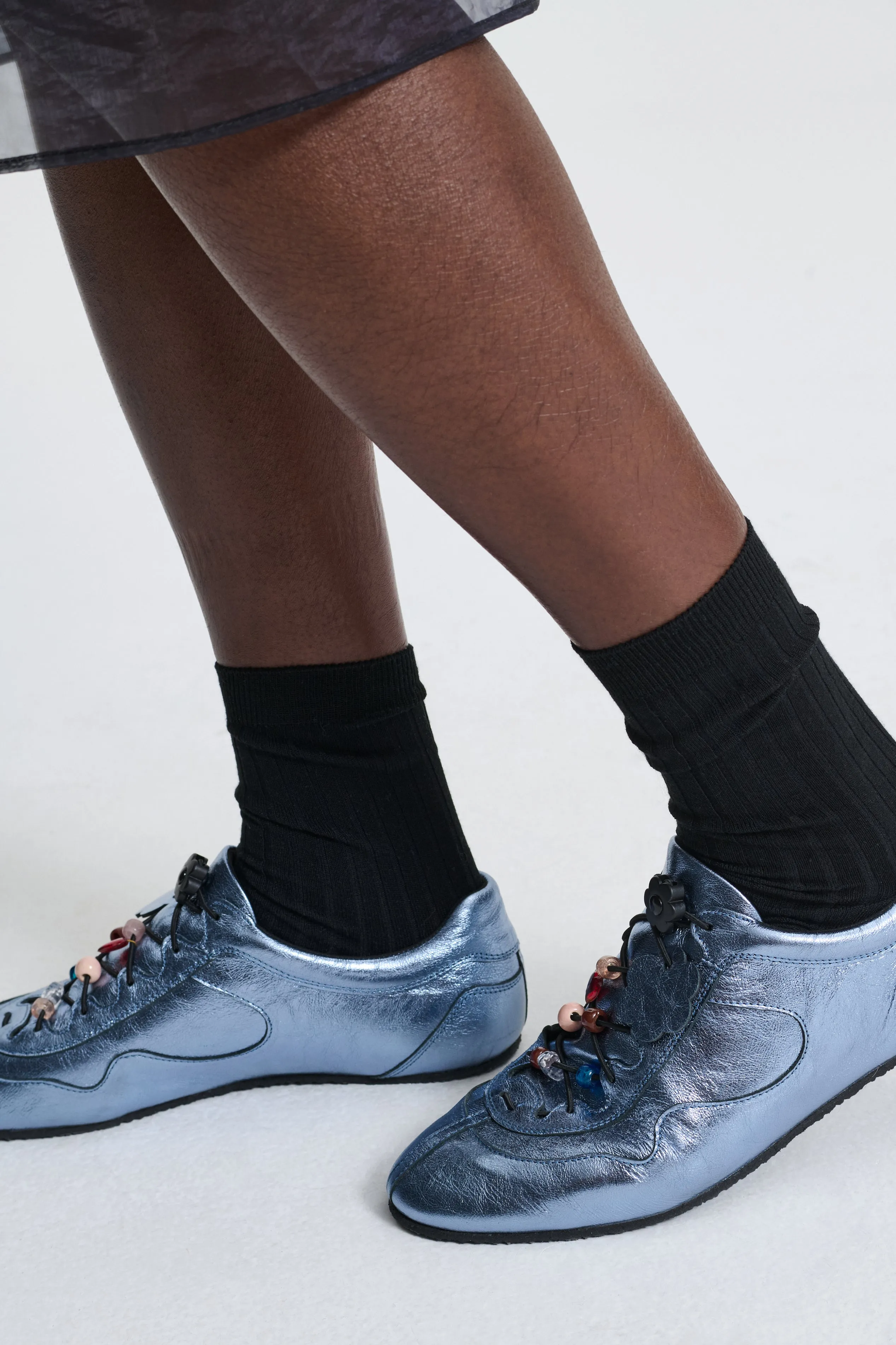 BLAISE | SNEAKER METALLIC LEATHER BLUE sold by Cecilie Bahnsen product image thumbnail 2