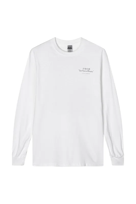 10 YEARS OF BEAUTY LIMITED EDITION LONG-SLEEVE | T-SHIRT WHITE made by Cecilie Bahnsen