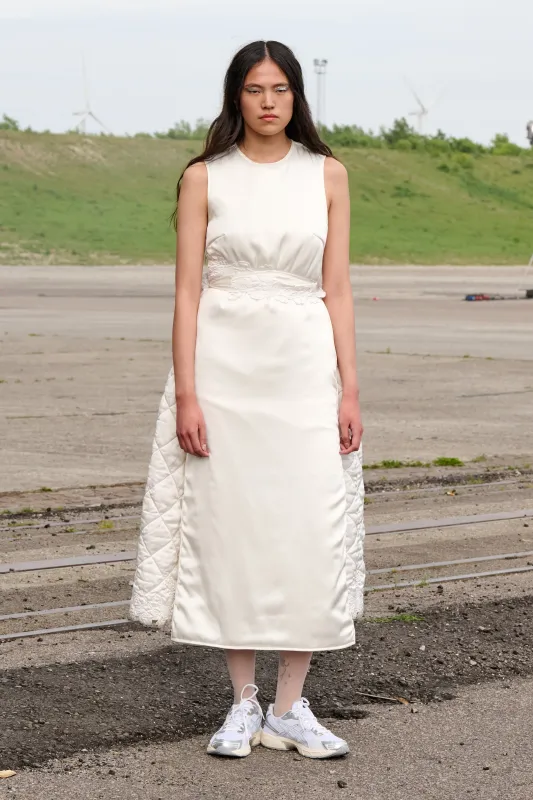 Cecilie Bahnsen FEO | DRESS EMB. GLACIER MAT. WHITE | Parallel Cecilie Bahnsen FEO | DRESS EMB. GLACIER MAT. WHITE | Parallel