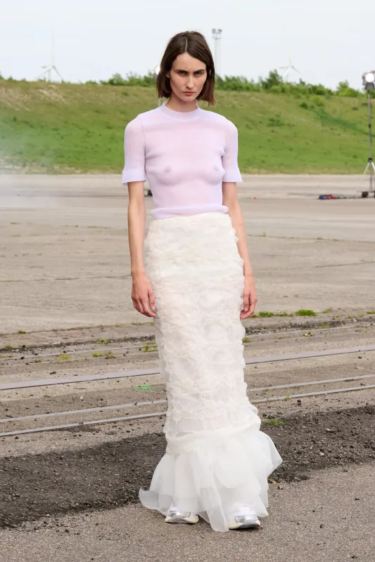 GLENDA | SKIRT SMOCK WHITE - LOOK 8 sold by Cecilie Bahnsen