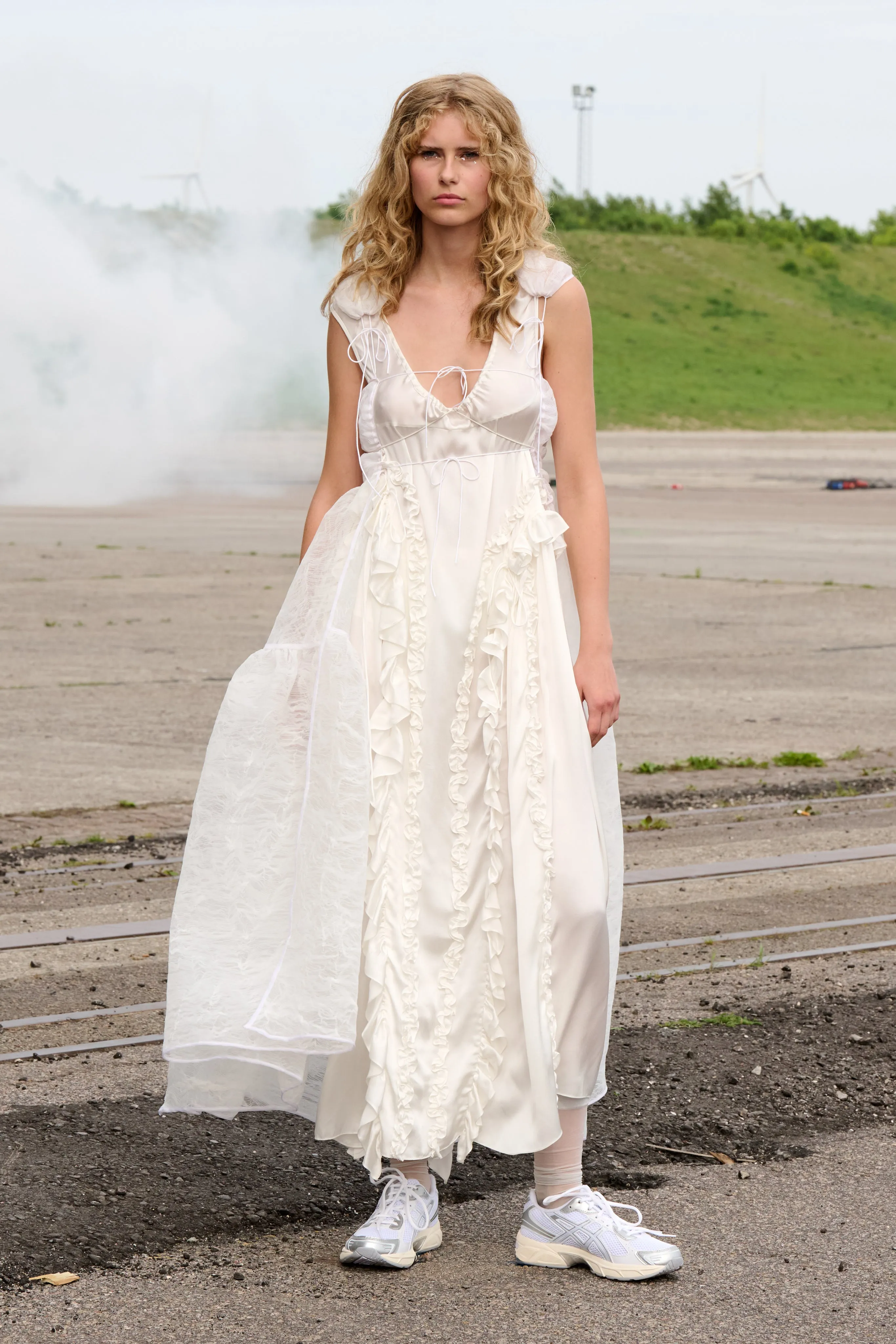 OPAL | DRESS SILK SATIN WHITE - LOOK 11 sold by Cecilie Bahnsen