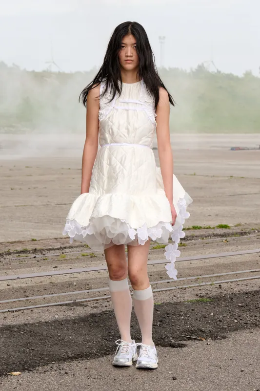 BOSCO | DRESS QUILTED SILK WHITE - LOOK 24 sold by Cecilie Bahnsen