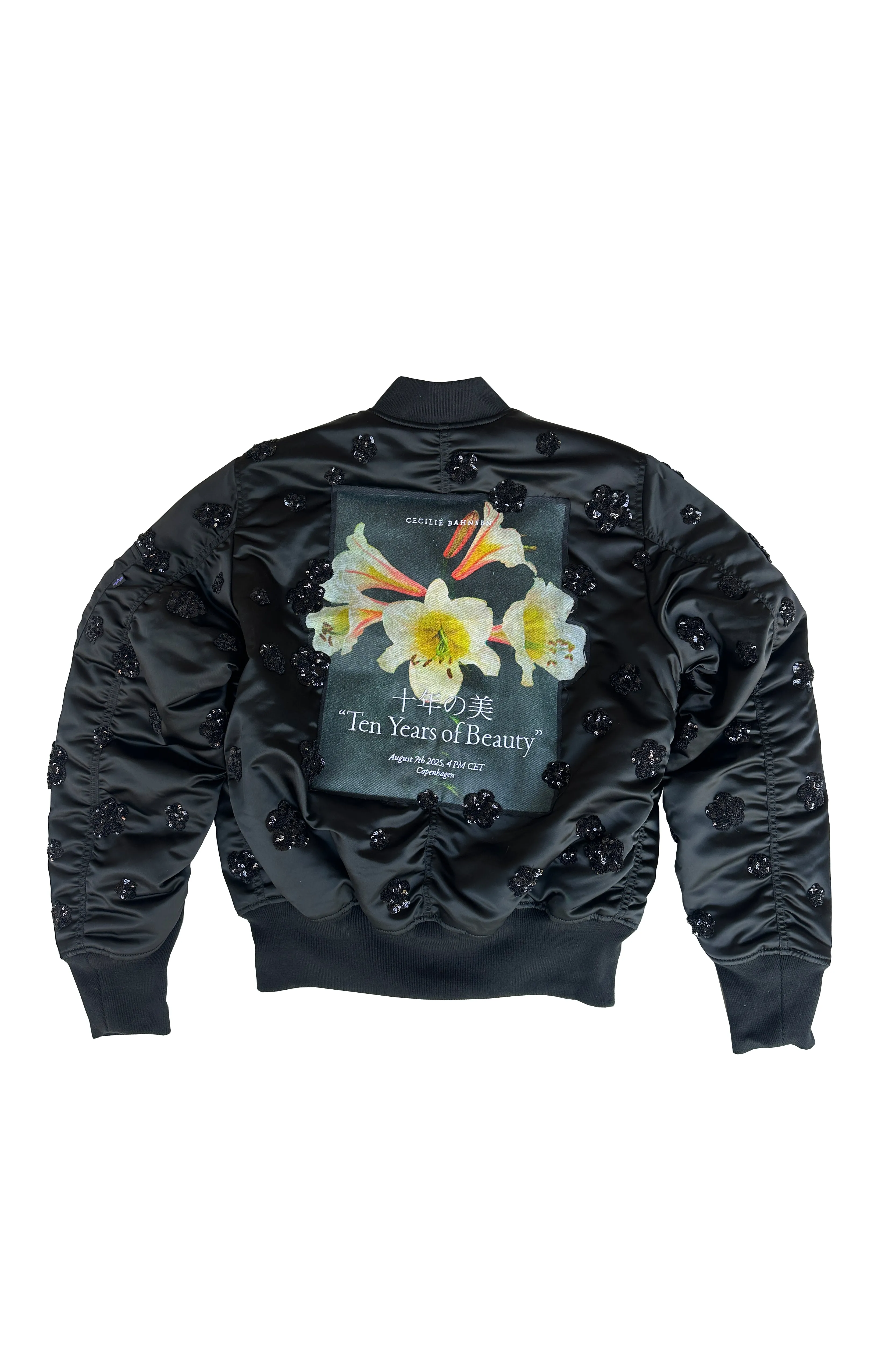 10 YEARS OF BEAUTY LIMITED EDITION EMBROIDERED BOMBER | JACKET BLACK sold by Cecilie Bahnsen product image thumbnail 2