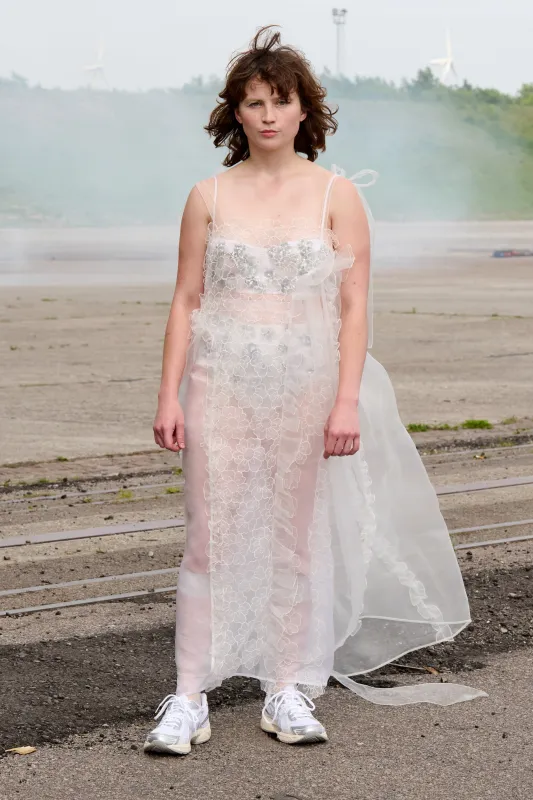 OSWALD | DRESS MAGNOLIA EMBROIDERY WHITE - LOOK 1 sold by Cecilie Bahnsen