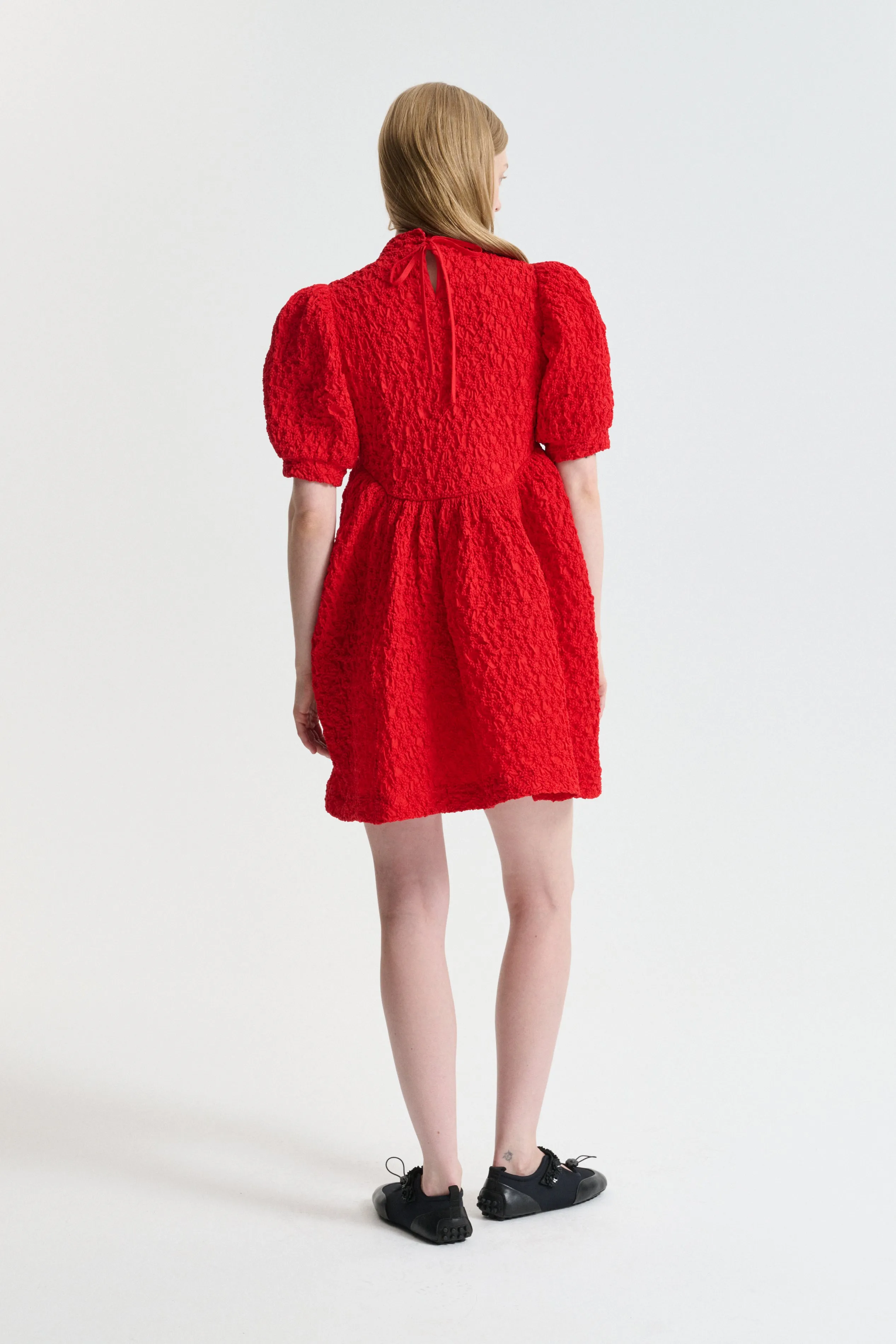 CBDUMAS | DRESS FLEUR COTTON SMOCK RED sold by Cecilie Bahnsen product image thumbnail 3