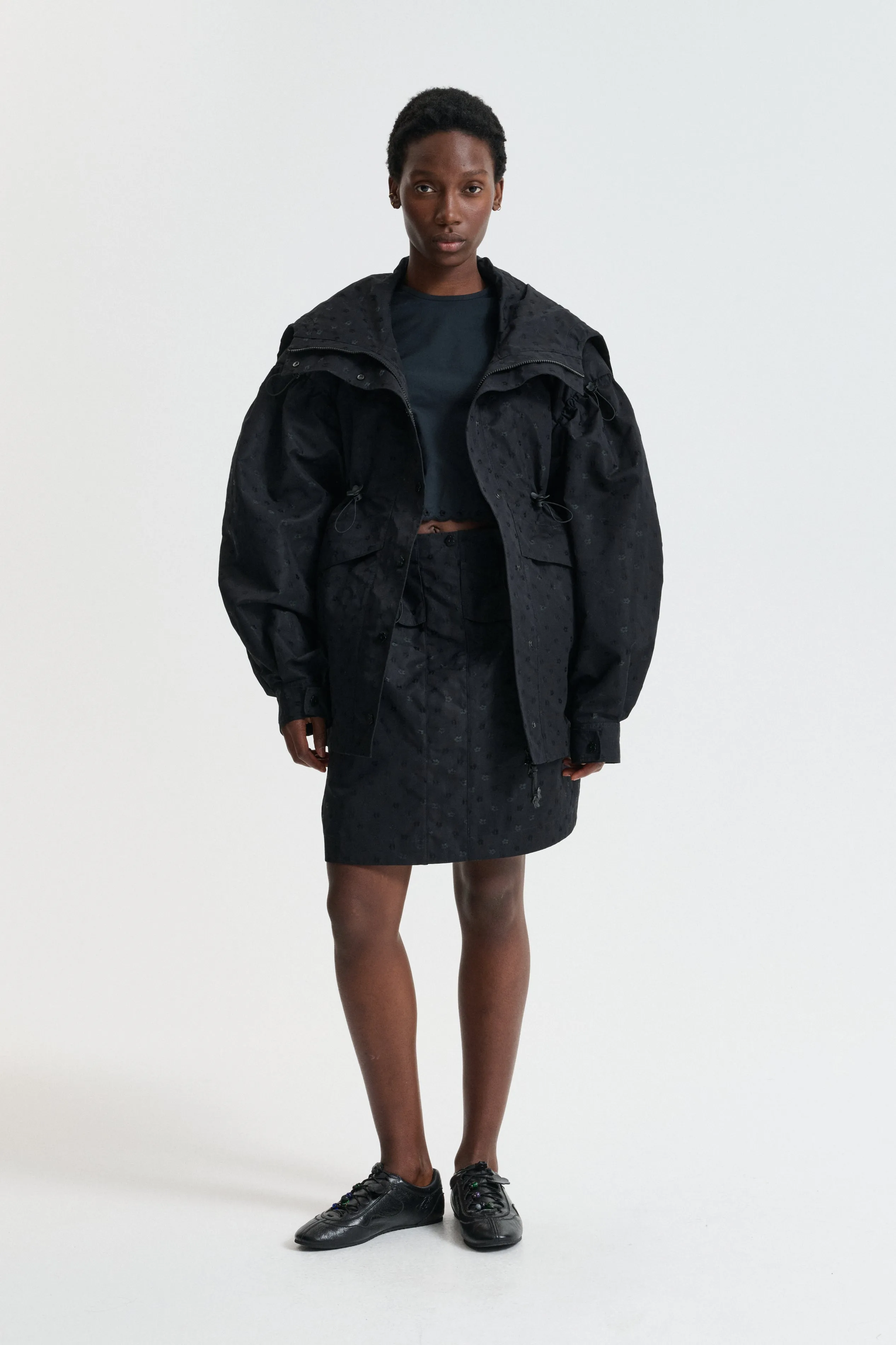 CBDENNON | JACKET IRIS JACQUARD BLACK sold by Cecilie Bahnsen