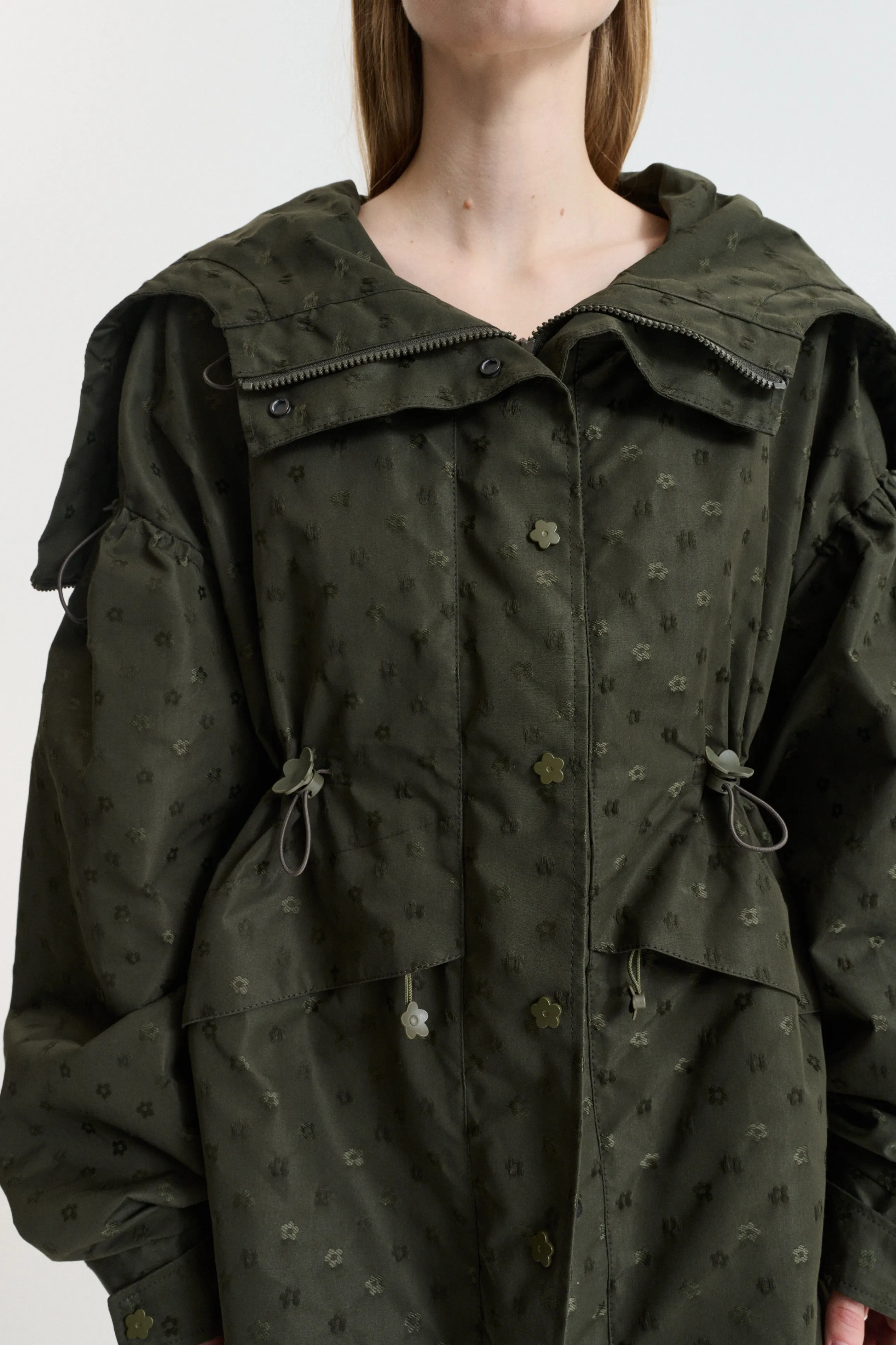 CBDENNON | JACKET IRIS JACQUARD OLIVE sold by Cecilie Bahnsen product image thumbnail 4