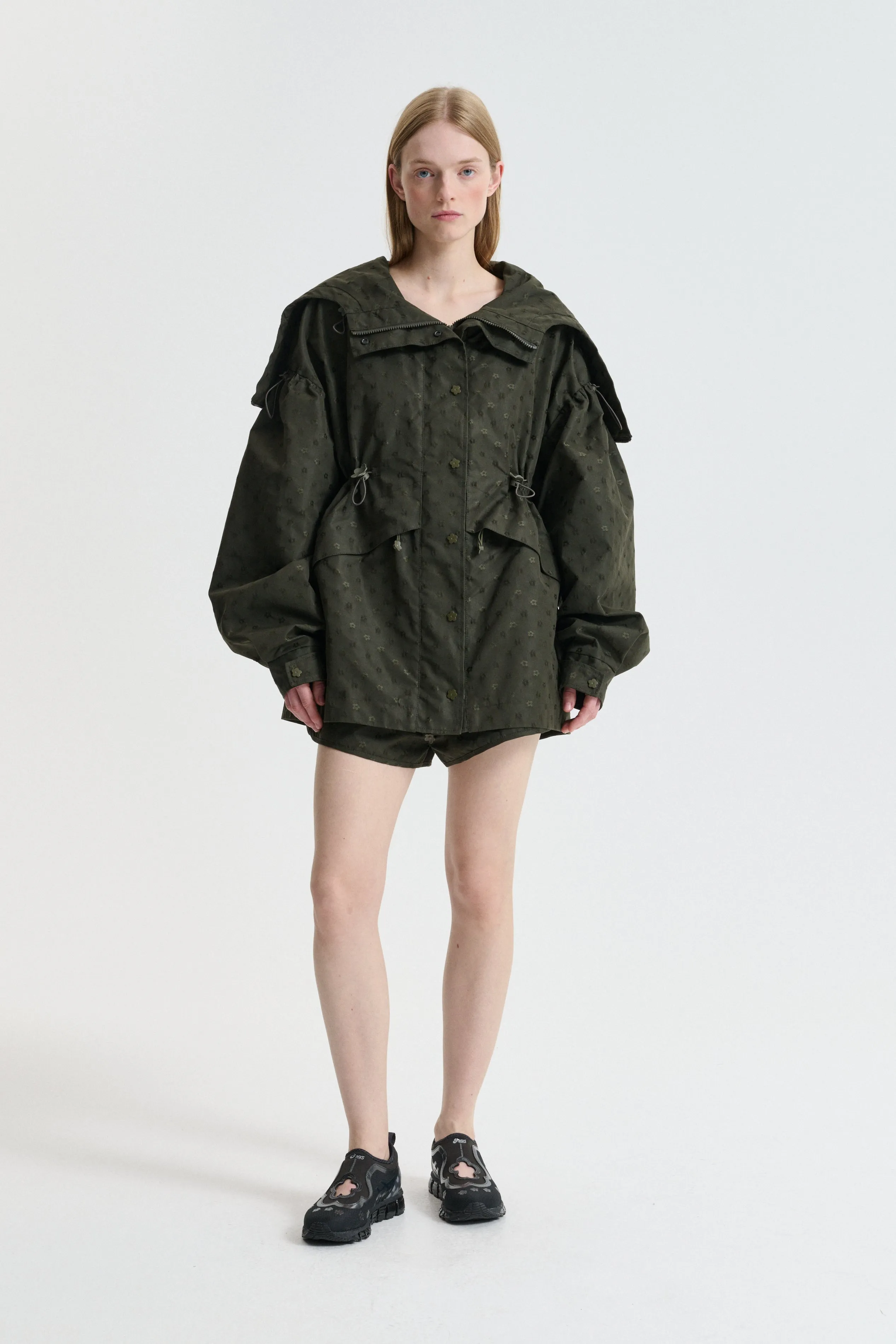CBDENNON | JACKET IRIS JACQUARD OLIVE sold by Cecilie Bahnsen