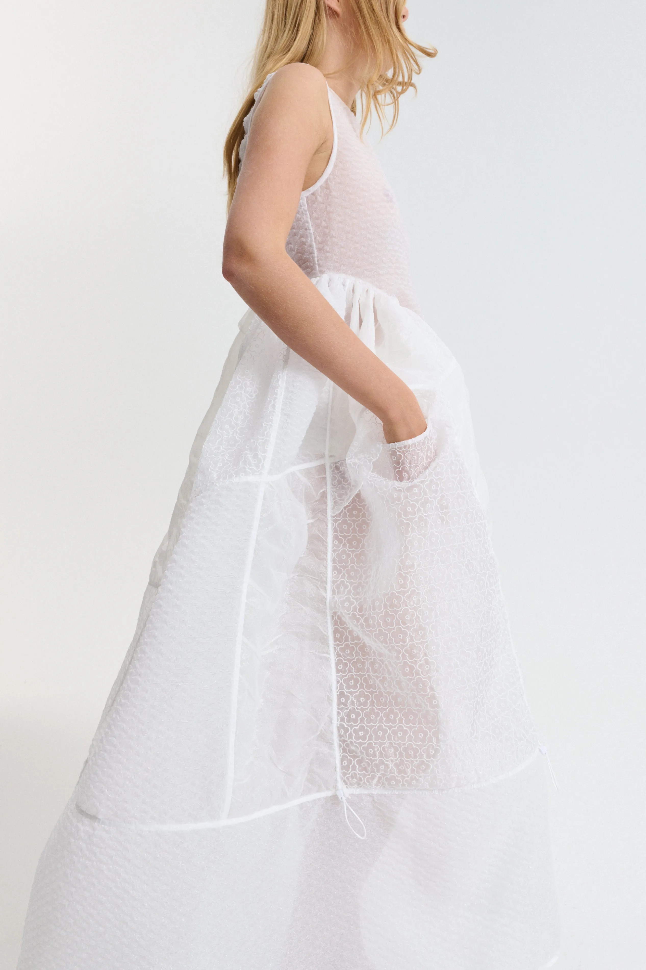 CBDUANA | DRESS PATCHWORK WHITE sold by Cecilie Bahnsen product image thumbnail 4
