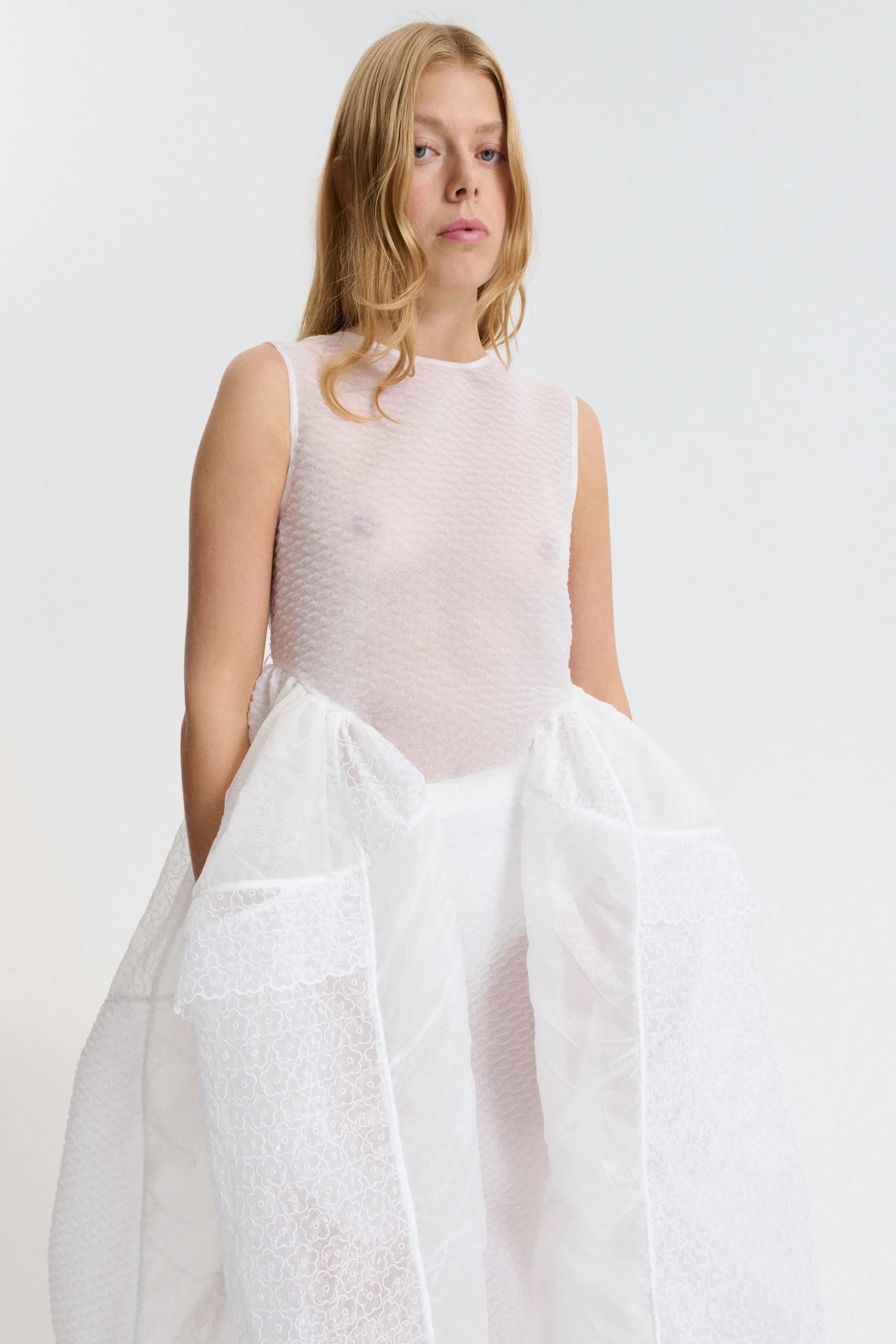 CBDUANA | DRESS PATCHWORK WHITE sold by Cecilie Bahnsen product image thumbnail 3
