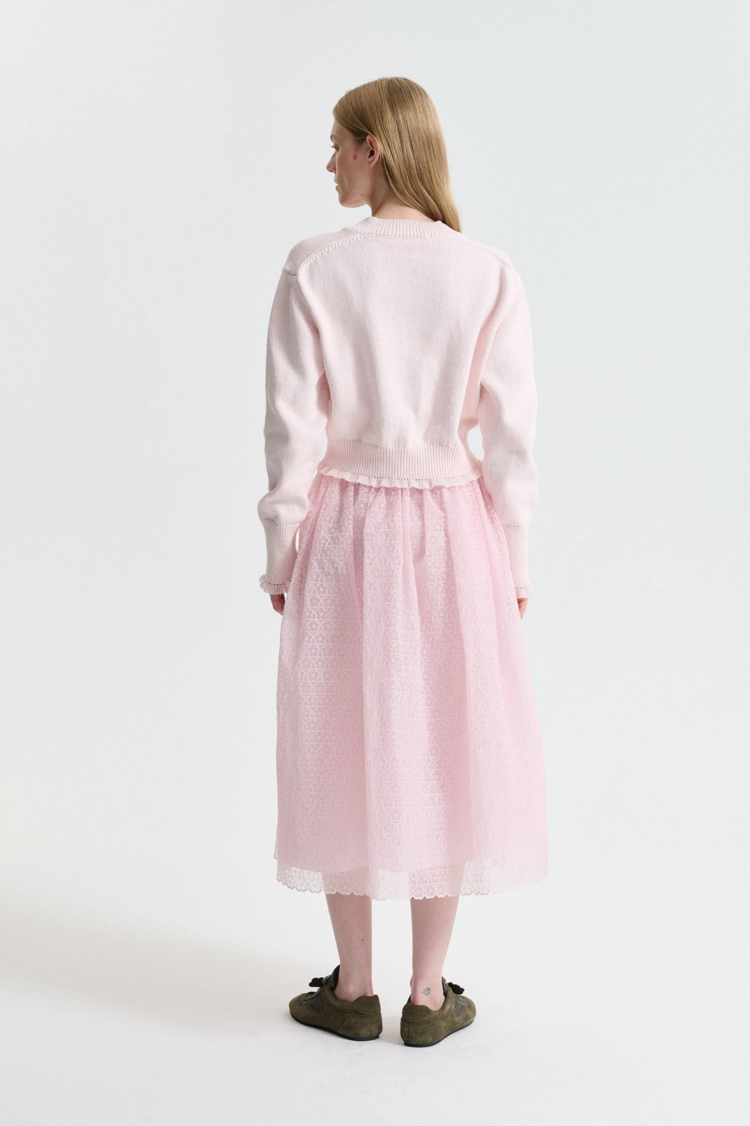 CBDRUSILLA | JUMPER CRISP SUMMER RIB POWDER PINK sold by Cecilie Bahnsen product image thumbnail 3