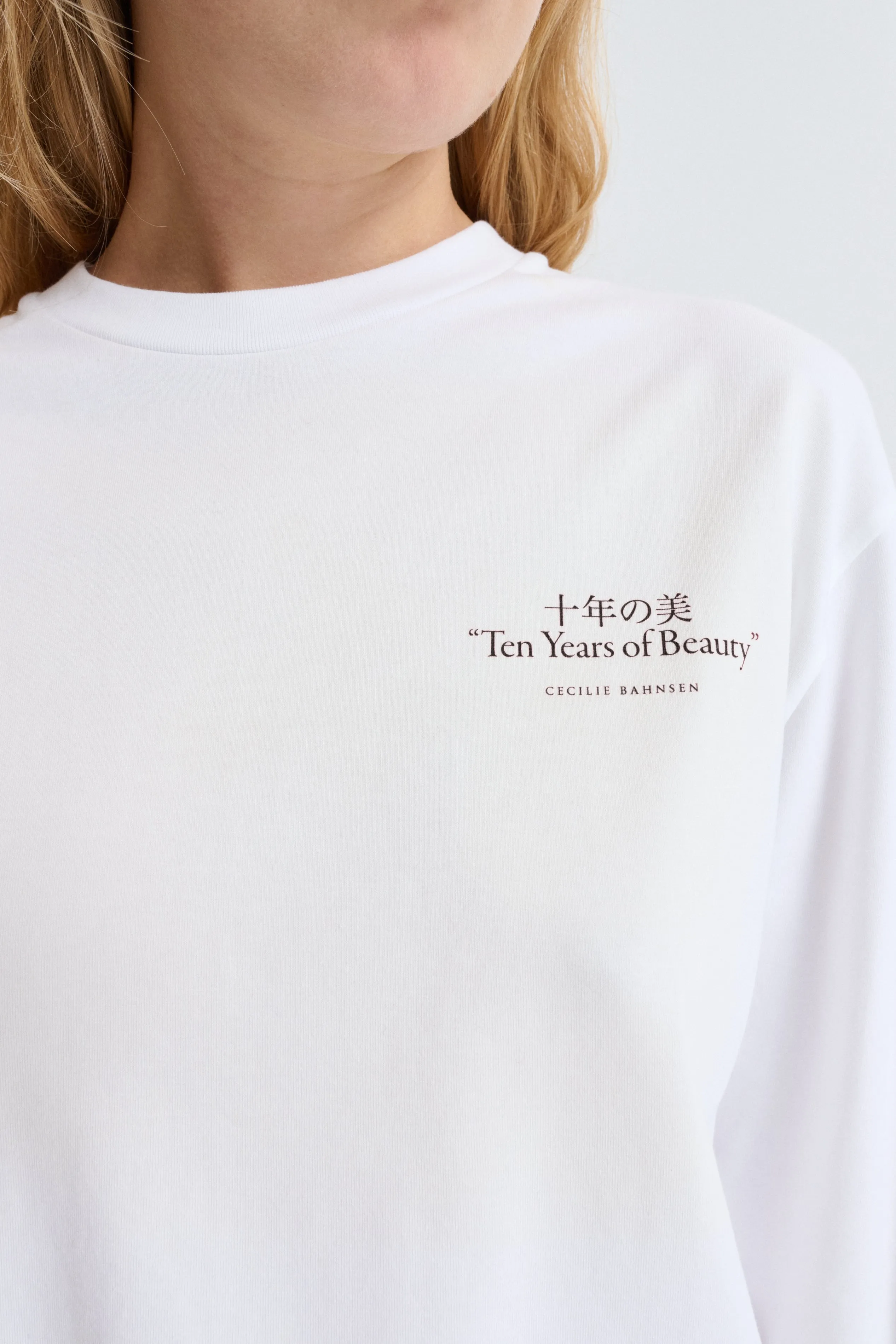 CBLILY | T-SHIRT PRINTED JERSEY WHITE / RED sold by Cecilie Bahnsen product image thumbnail 3
