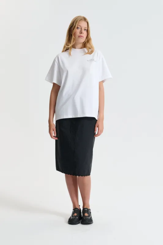 CBDOROTHY | T-SHIRT PRINTED JERSEY WHITE / BLACK sold by Cecilie Bahnsen