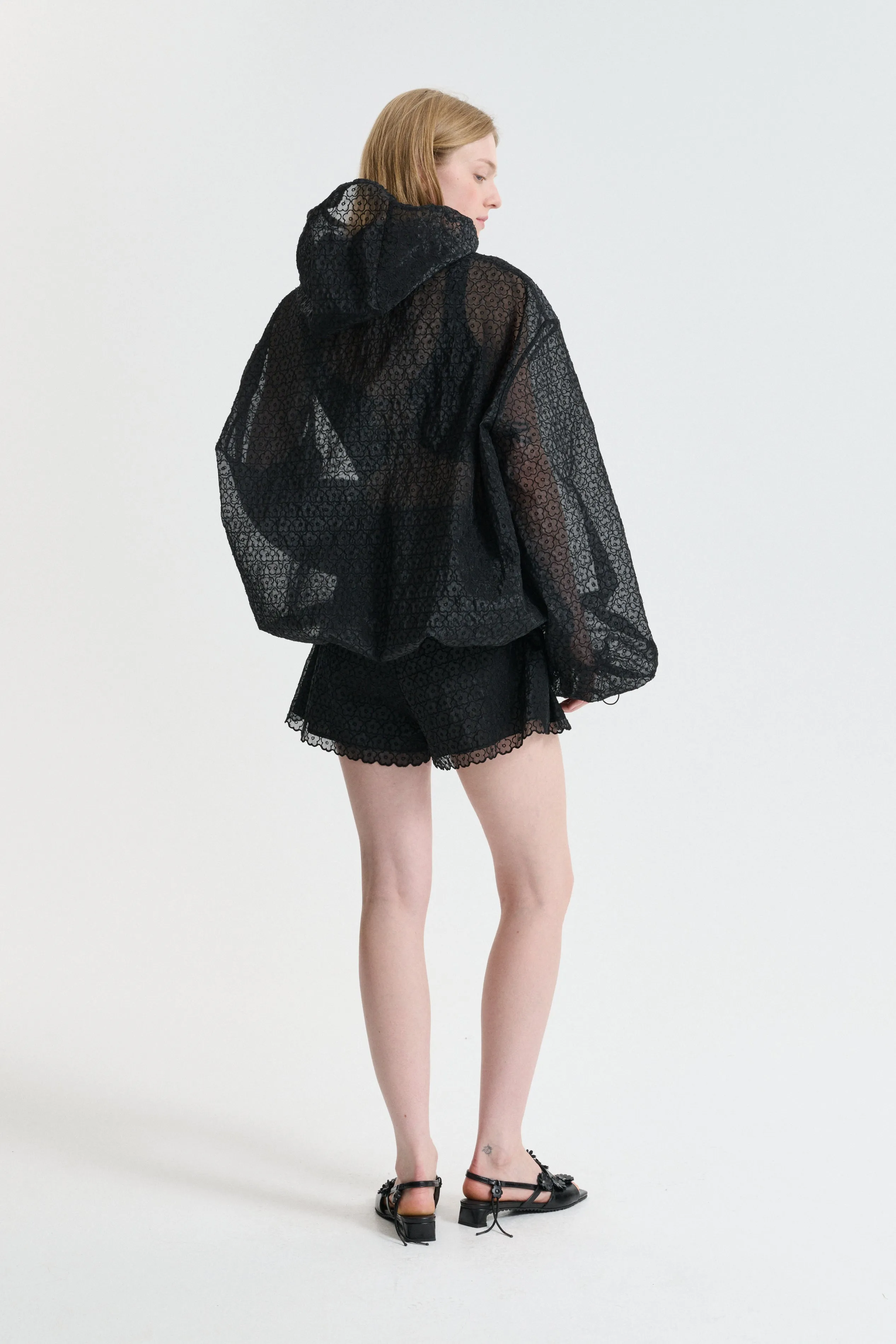 CBBLOSSOM | SHORTS WINDFLOWER EMB BLACK sold by Cecilie Bahnsen product image thumbnail 2
