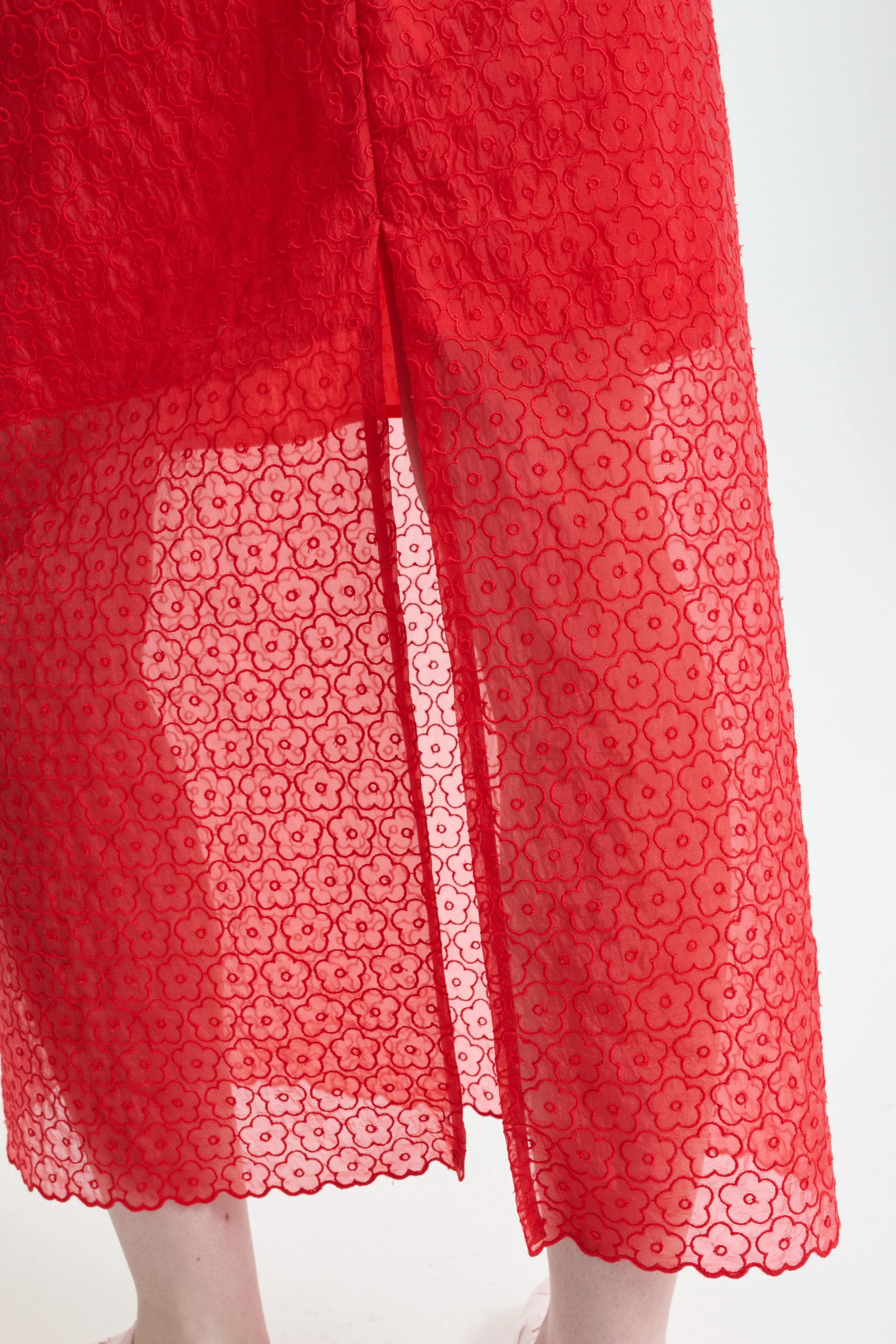 CBDONNA | SKIRT WINDFLOWER EMB RED sold by Cecilie Bahnsen product image thumbnail 3