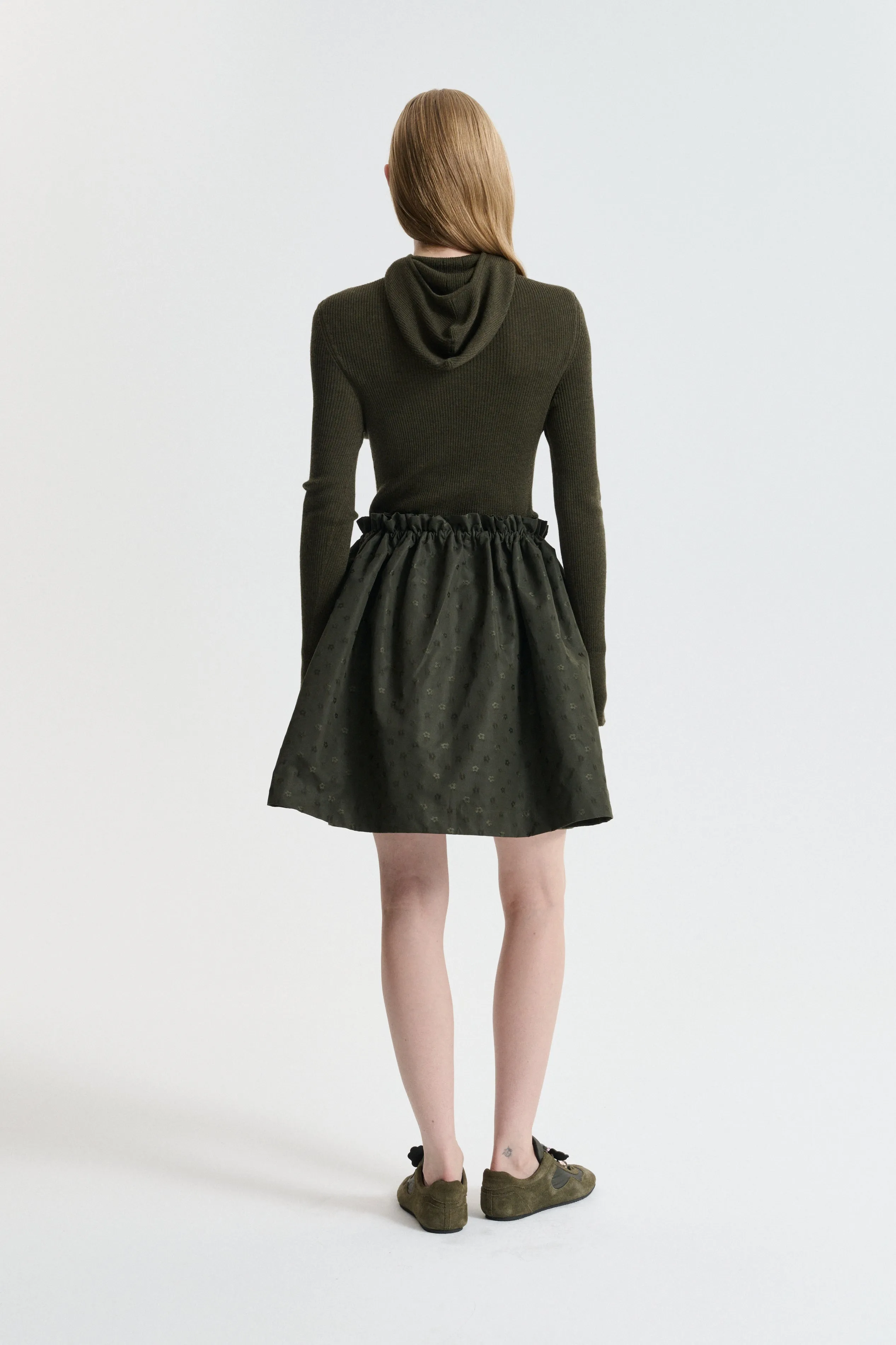 CBDELINA | SKIRT IRIS JACQUARD OLIVE sold by Cecilie Bahnsen product image thumbnail 2