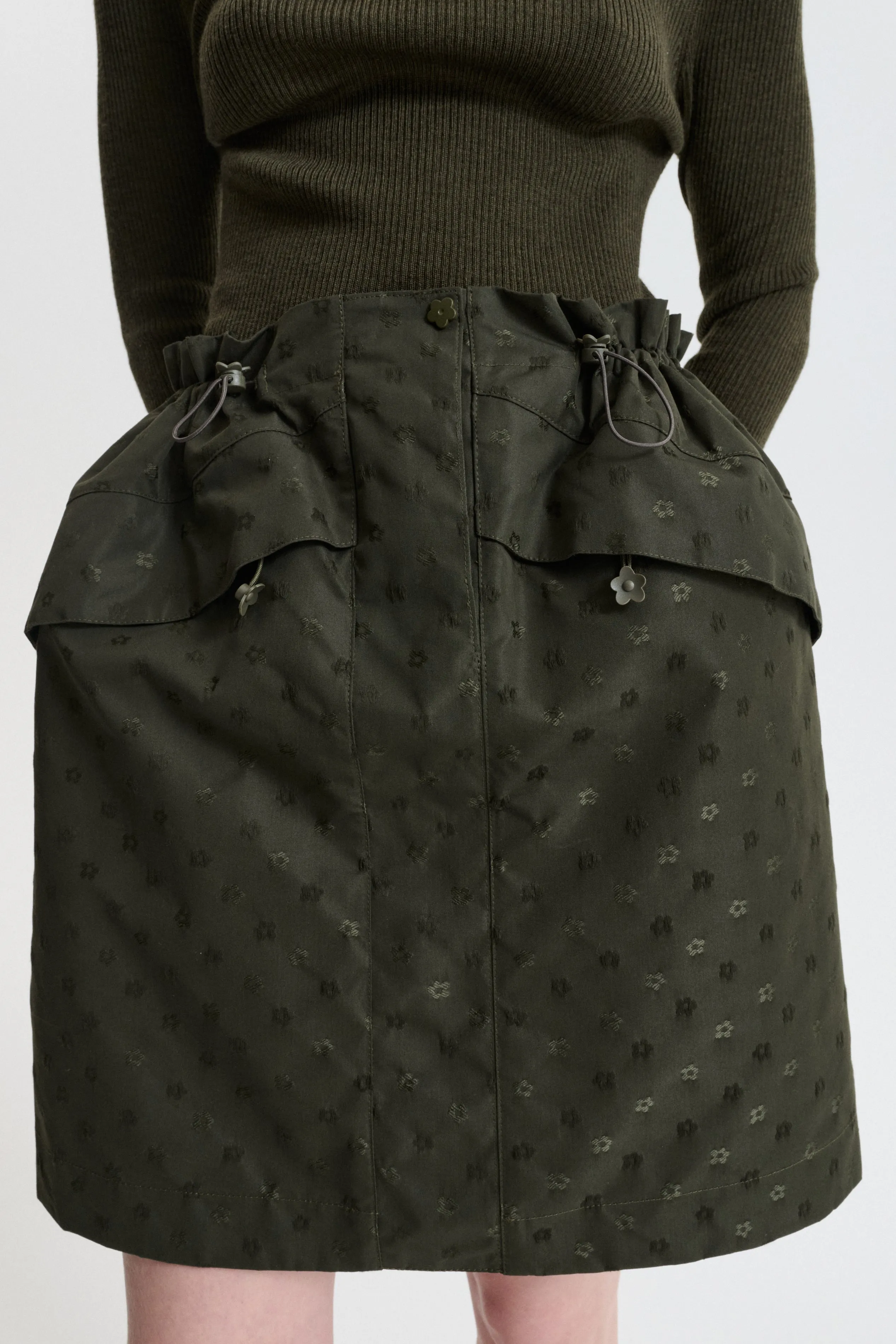 CBDELINA | SKIRT IRIS JACQUARD OLIVE sold by Cecilie Bahnsen product image thumbnail 3