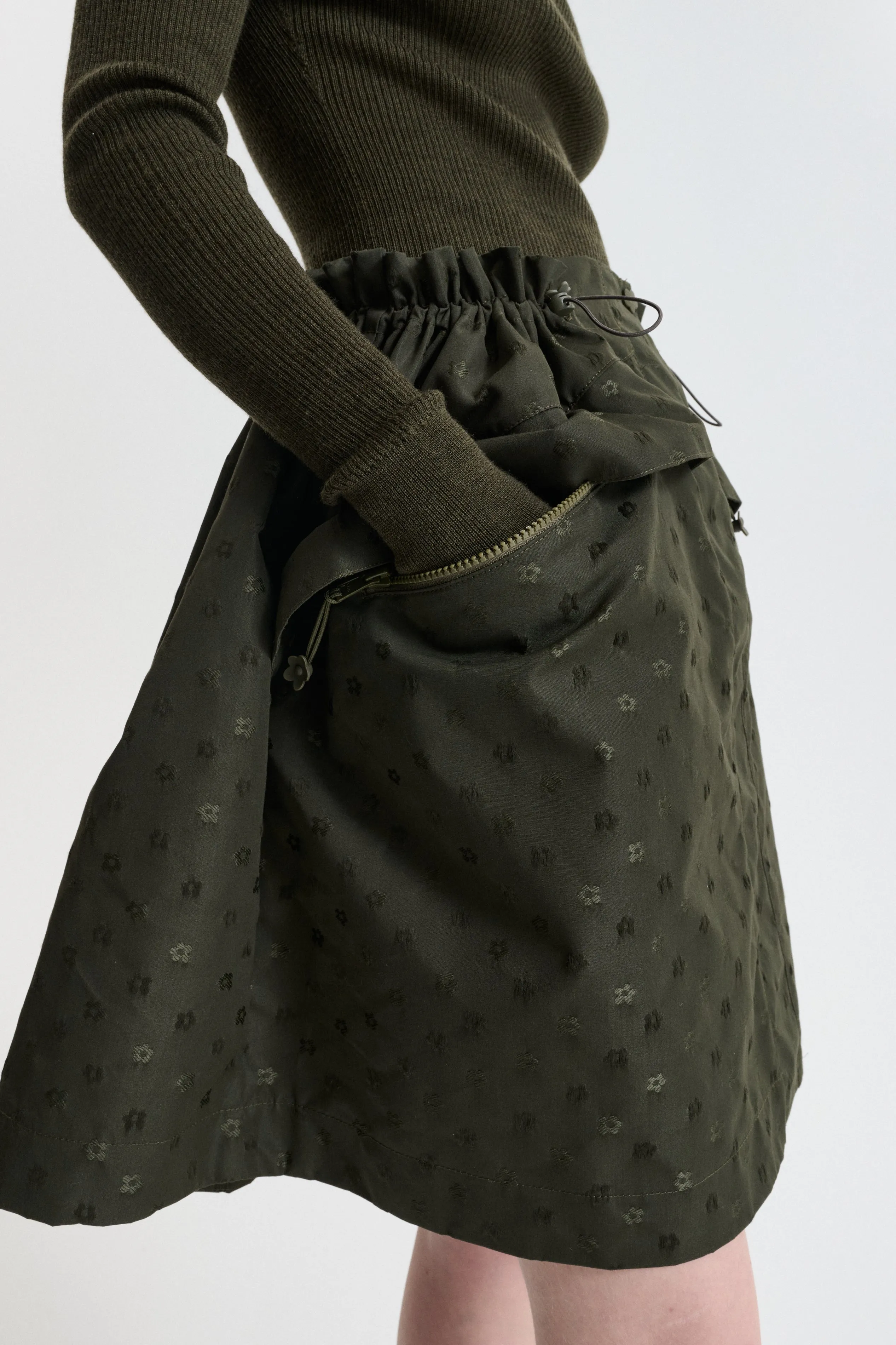 CBDELINA | SKIRT IRIS JACQUARD OLIVE sold by Cecilie Bahnsen product image thumbnail 4