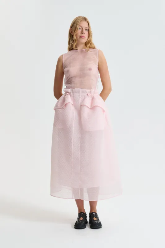 CBDAIJA | SKIRT PLUMERIA PETIT BLUSH PINK sold by Cecilie Bahnsen