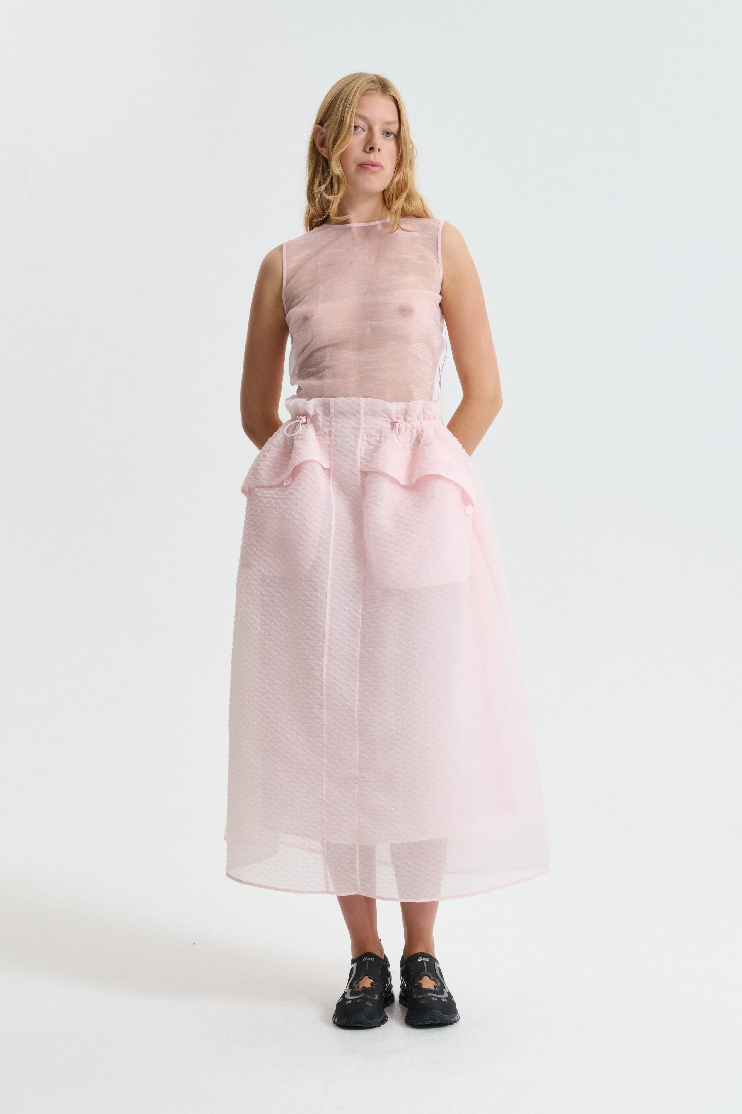 CBDAIJA | SKIRT PLUMERIA PETIT BLUSH PINK sold by Cecilie Bahnsen