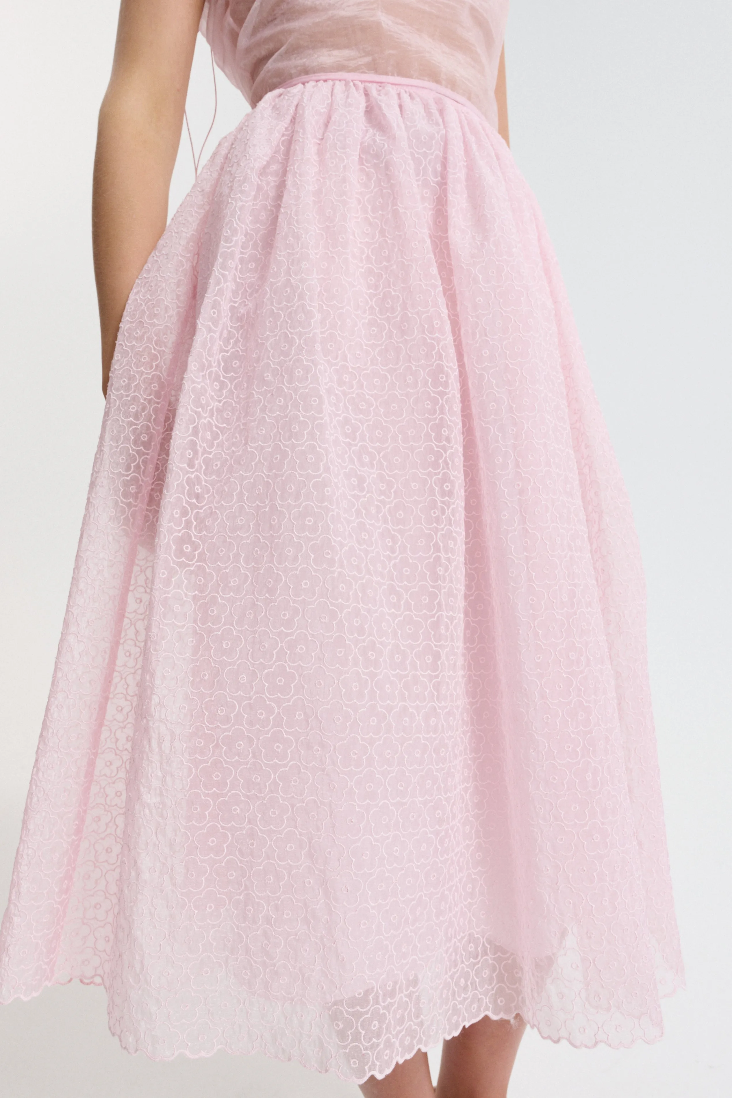 CBBALA | SKIRT WINDFLOWER EMB BLUSH PINK sold by Cecilie Bahnsen product image thumbnail 3