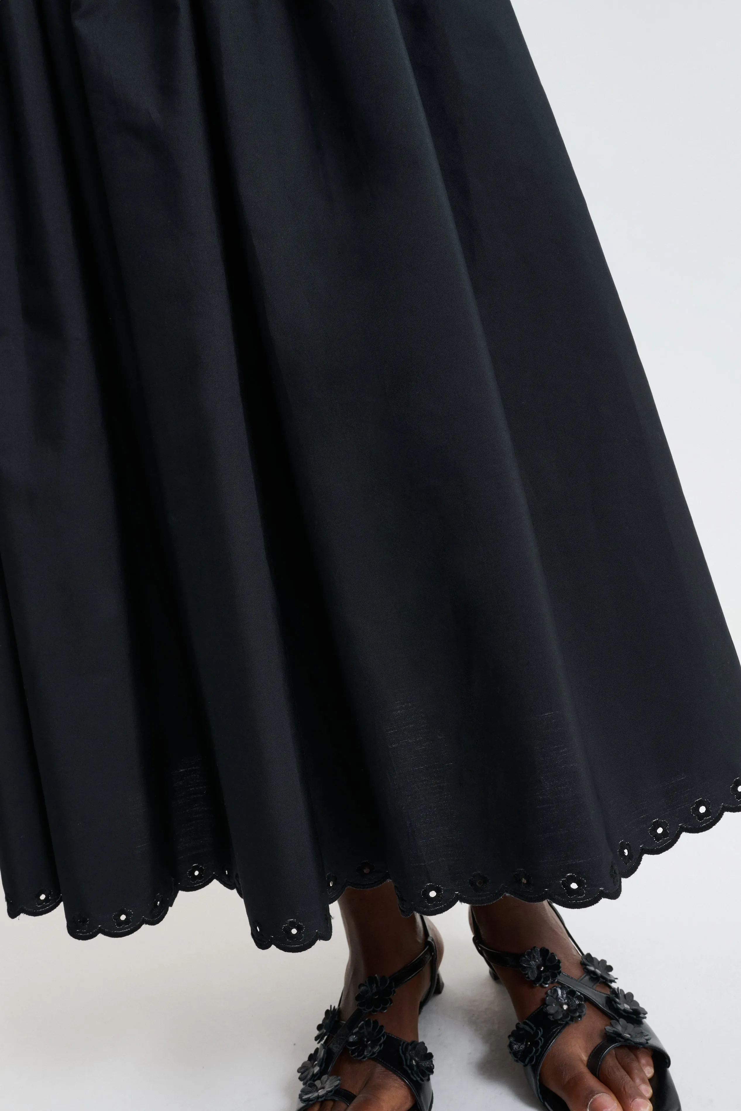 CBDALIA | SKIRT BRODERIE ANGLAISE BLACK sold by Cecilie Bahnsen product image thumbnail 2