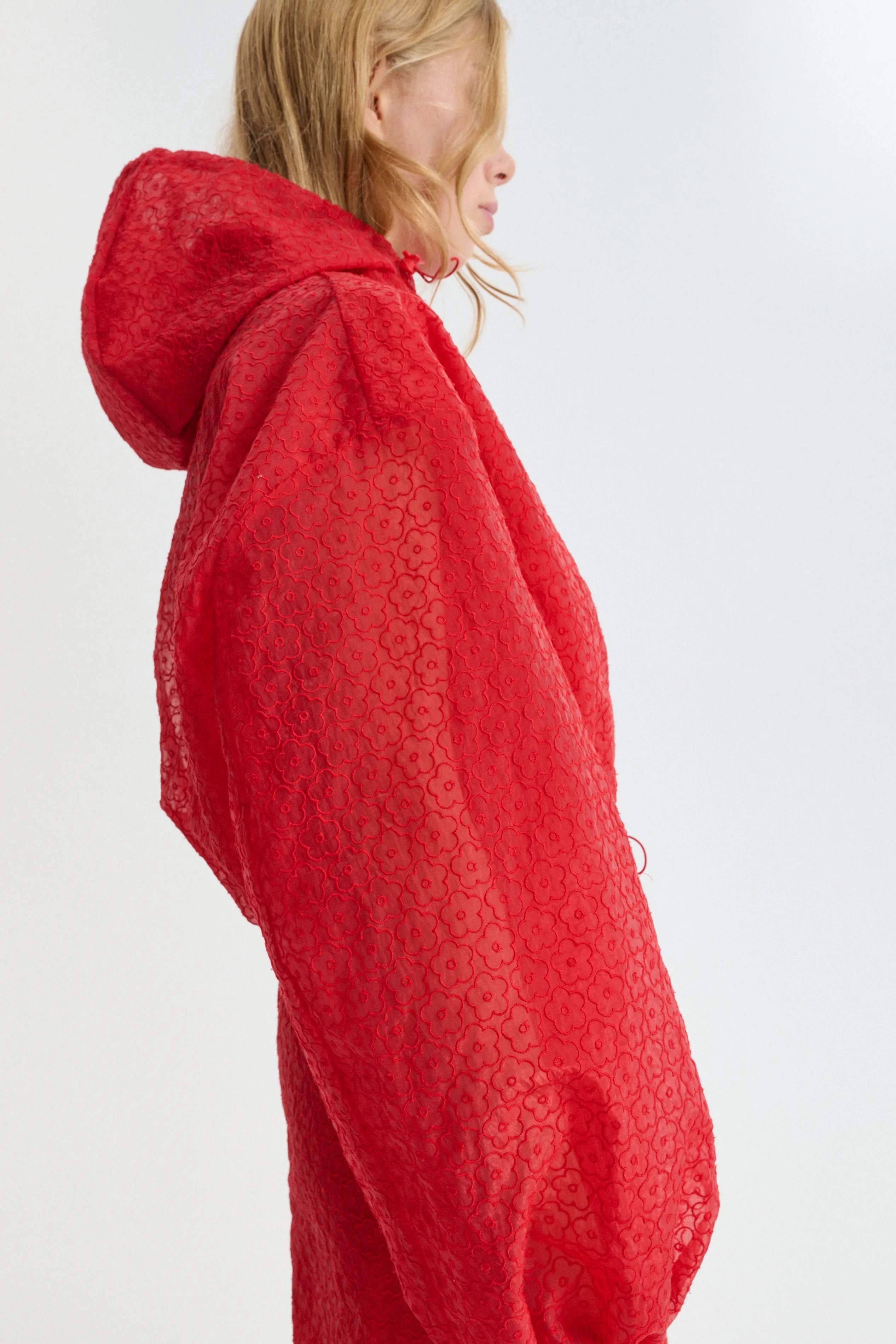 CBAISHA | BLOUSON JACKET WINDFLOWER EMB RED sold by Cecilie Bahnsen product image thumbnail 5