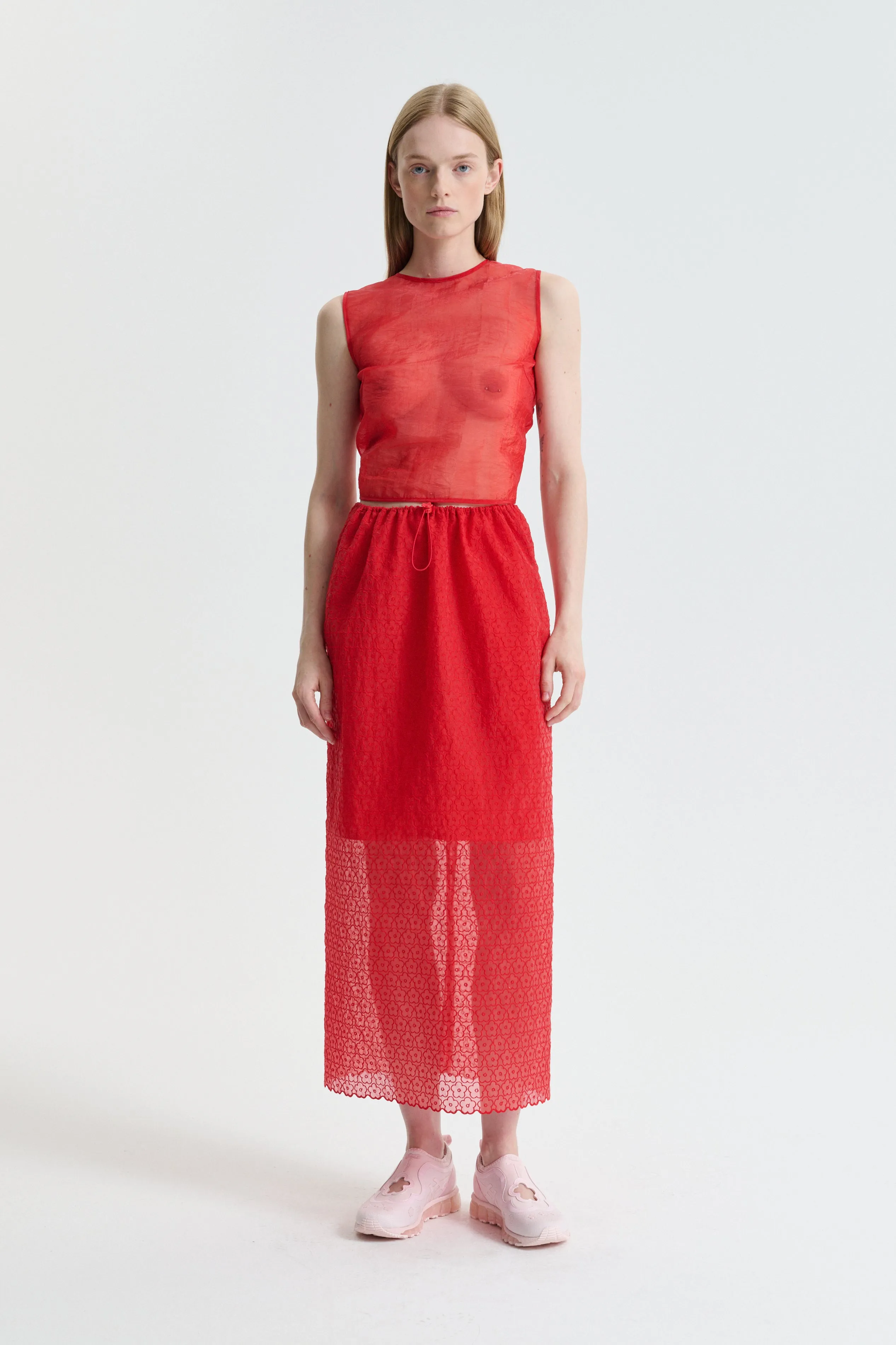 CBKATIA | TOP LIQUID MYRTIA RED sold by Cecilie Bahnsen