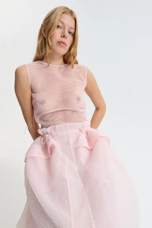 CBKATIA | TOP LIQUID MYRTIA BLUSH PINK made by Cecilie Bahnsen