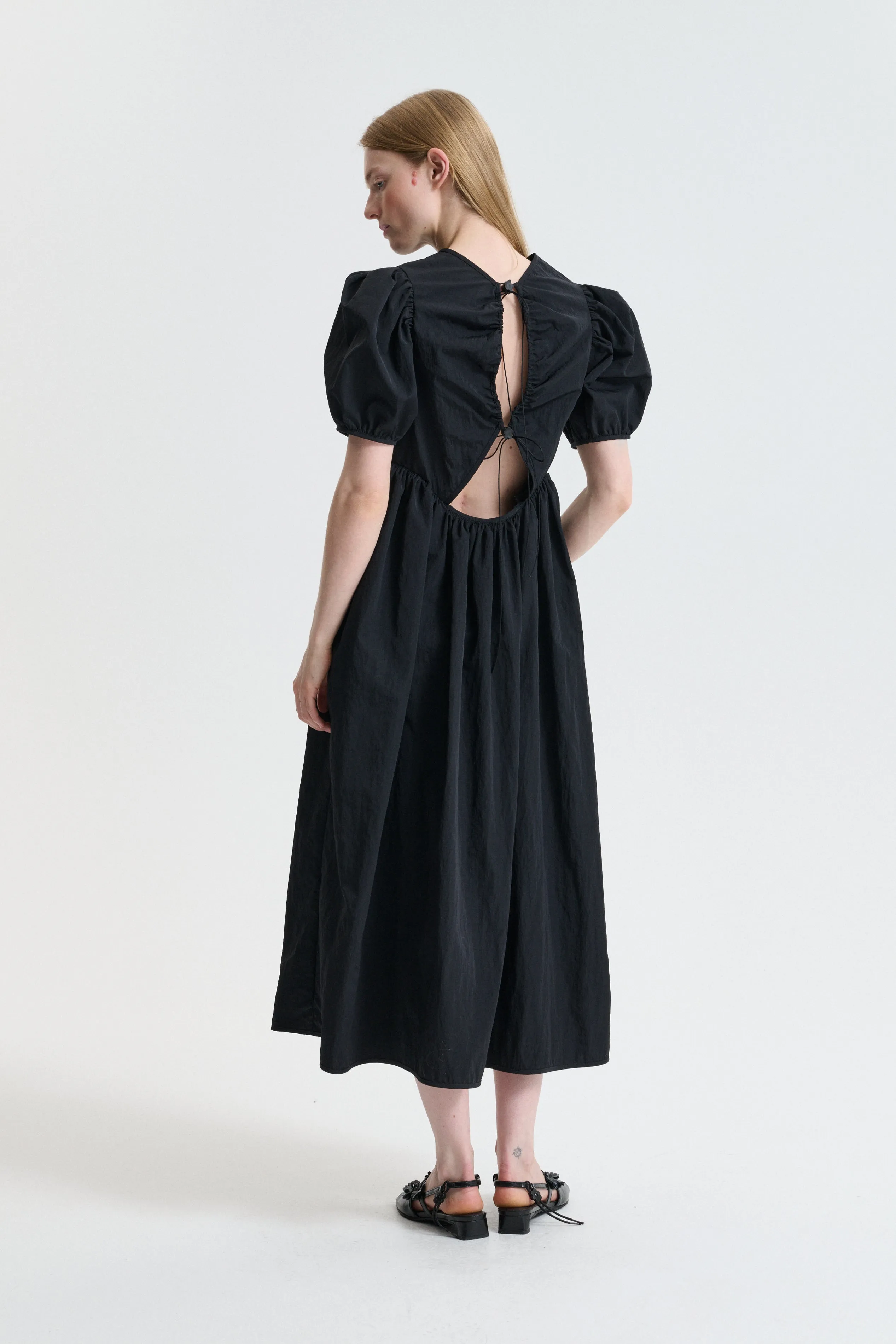 CBBODIL | DRESS RECYCLED TAFFETA BLACK sold by Cecilie Bahnsen product image thumbnail 3