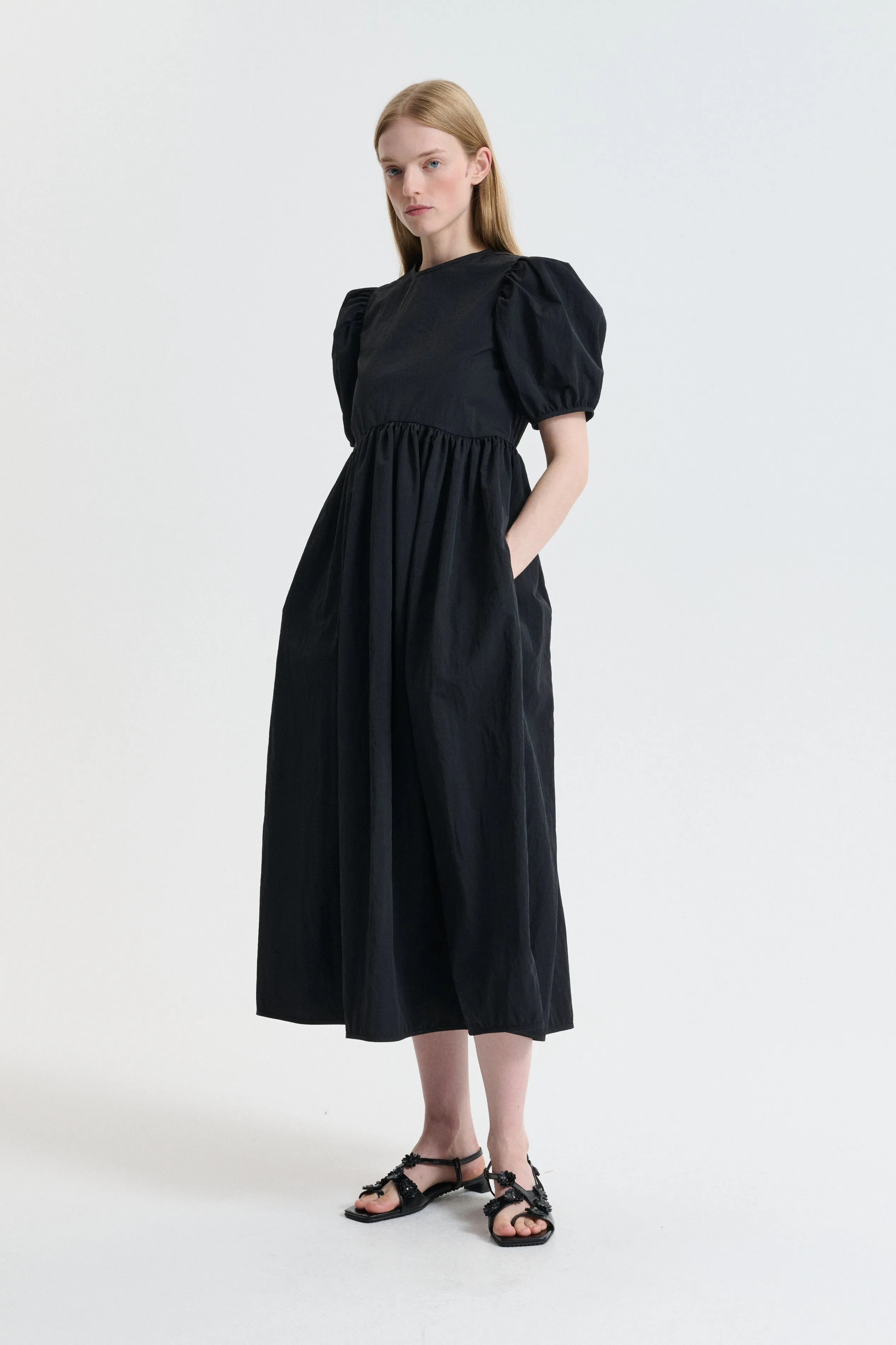 CBBODIL | DRESS RECYCLED TAFFETA BLACK sold by Cecilie Bahnsen