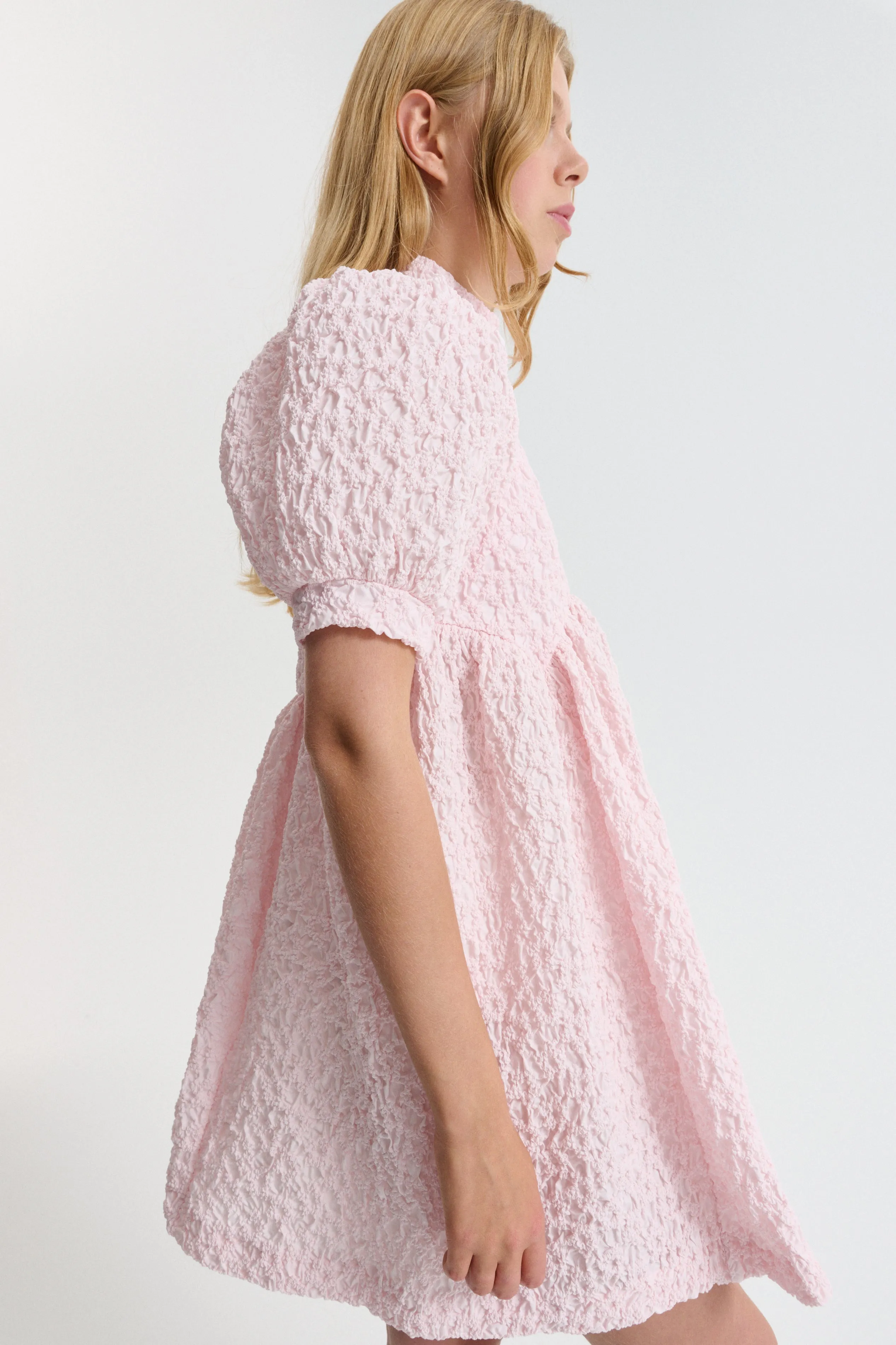 CBDUMAS | DRESS FLEUR COTTON SMOCK BLUSH PINK sold by Cecilie Bahnsen product image thumbnail 3