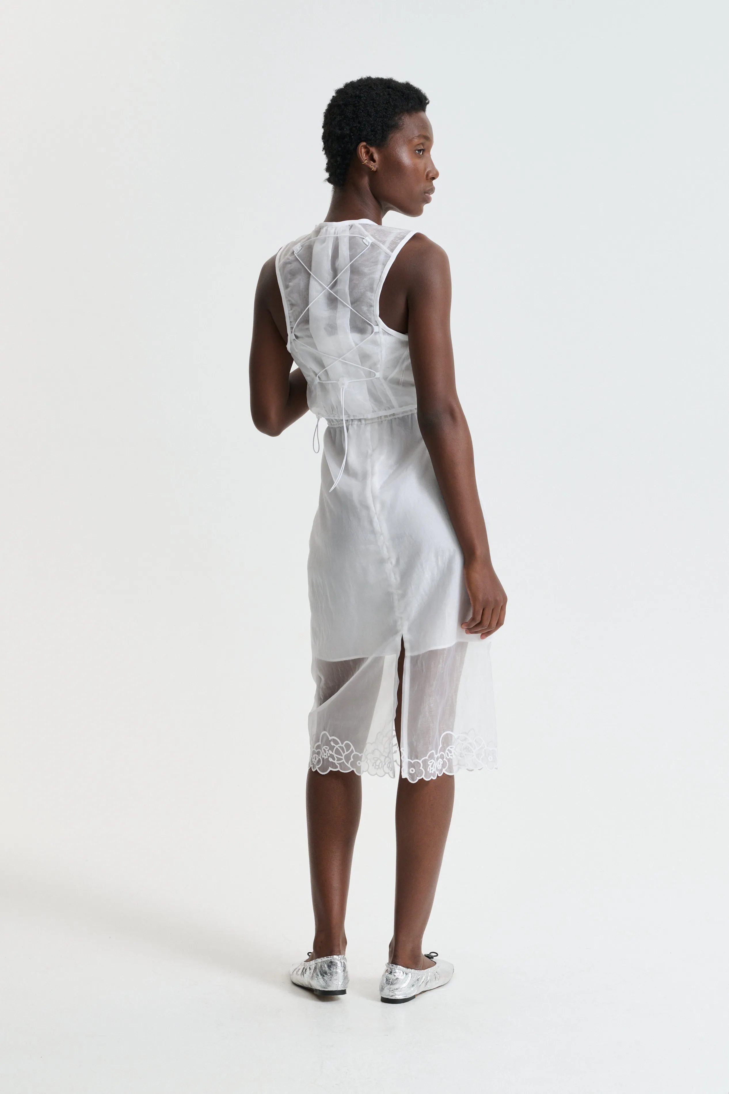 BONA | VEST LIQUID MYRTIA WHITE sold by Cecilie Bahnsen product image thumbnail 2
