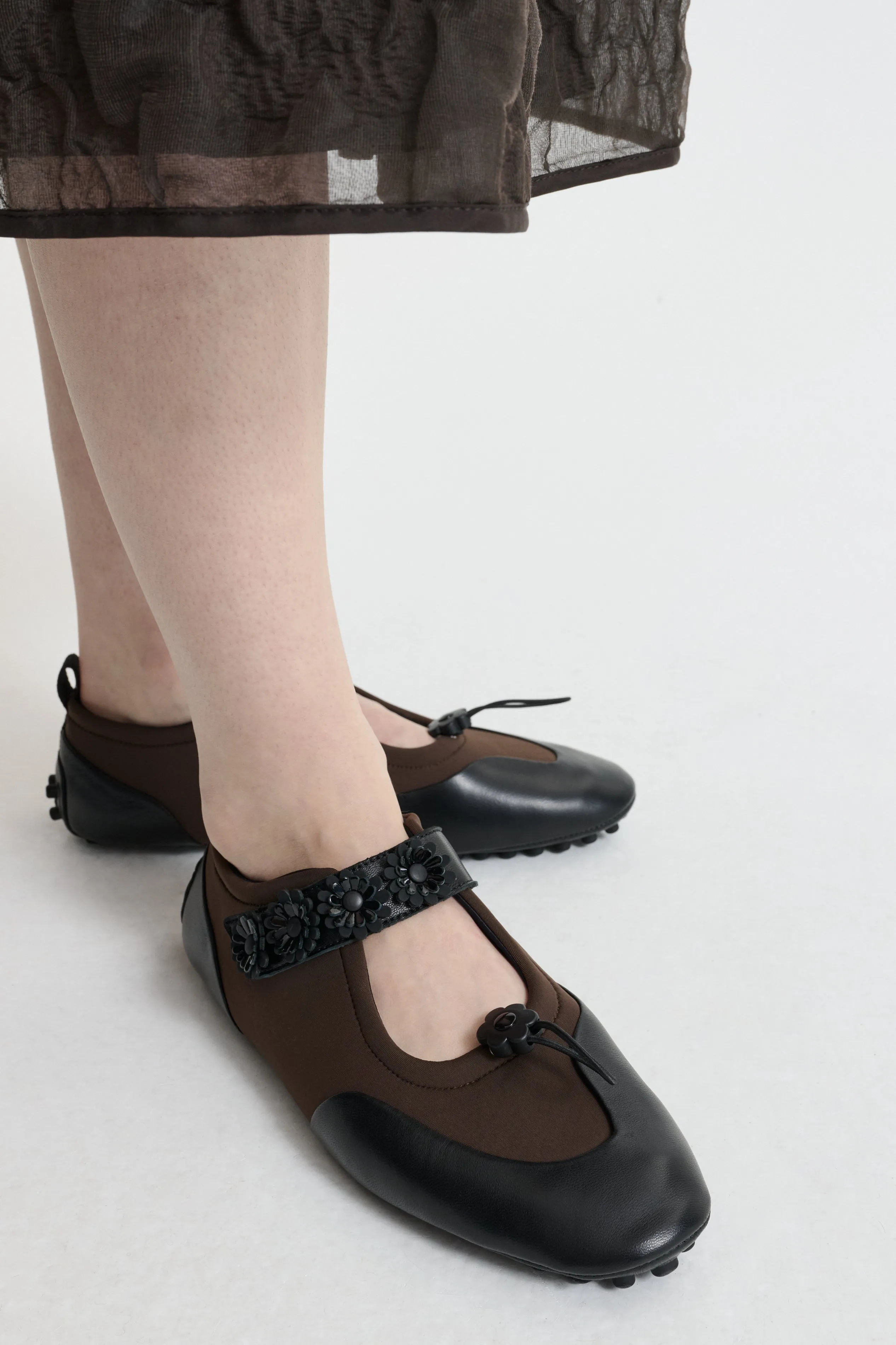 BESS | MARY JANE FLAT NEOPRENE BROWN sold by Cecilie Bahnsen product image thumbnail 3