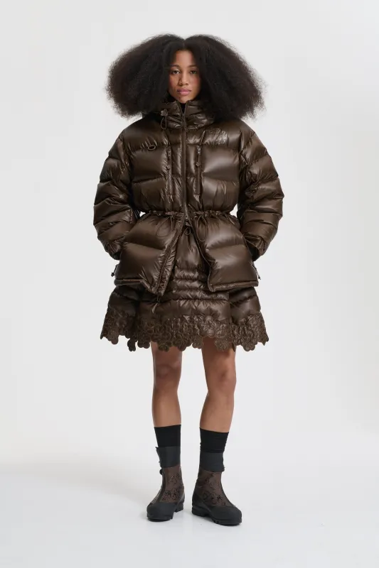 THE NORTH FACE X CECILIE BAHNSEN MEGI HIMALAYAN PARKA | SOIL BROWN made by The North Face