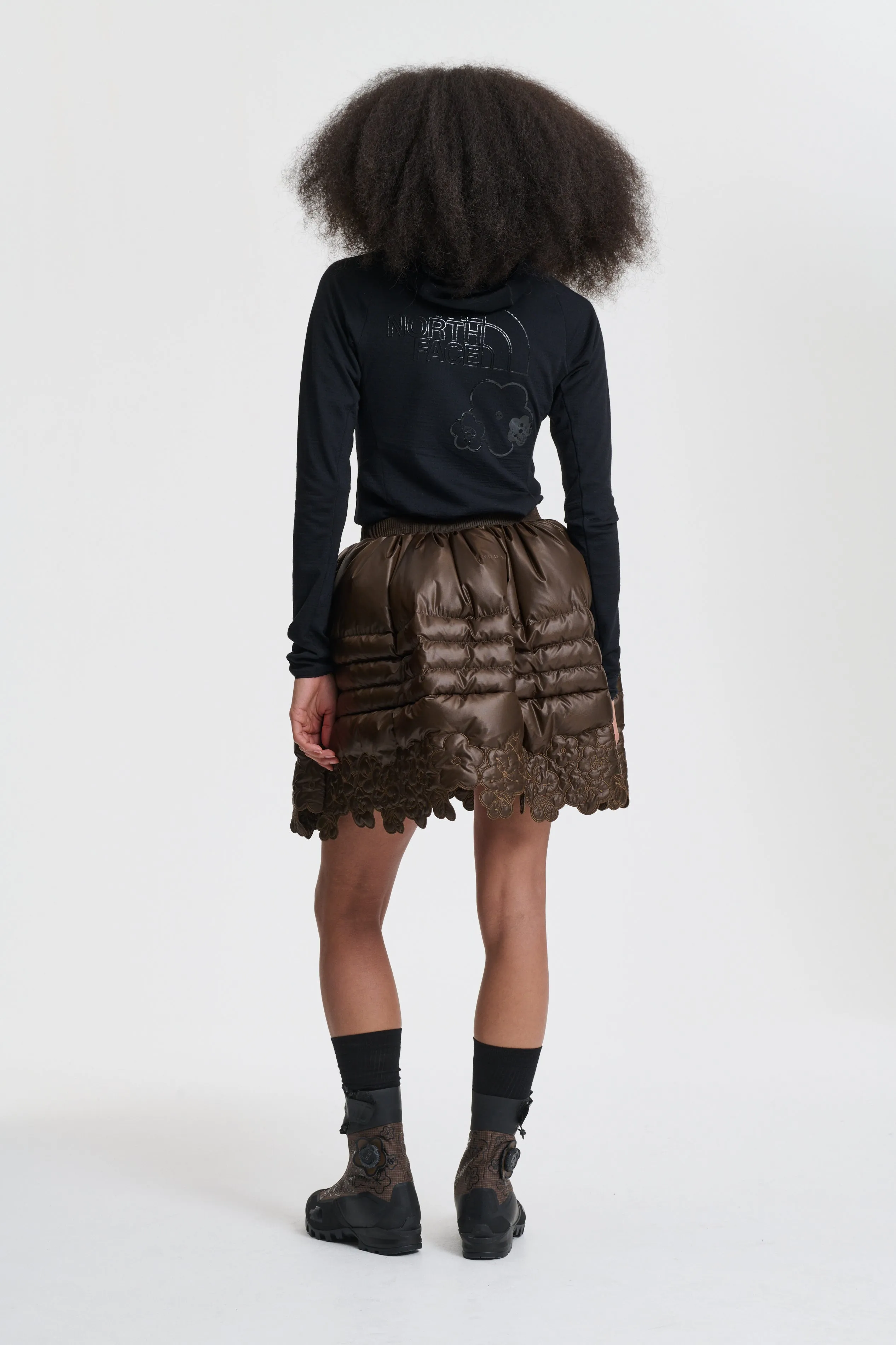 THE NORTH FACE X CECILIE BAHNSEN ELENA DOWN SKIRT | SOIL BROWN sold by Cecilie Bahnsen product image thumbnail 2
