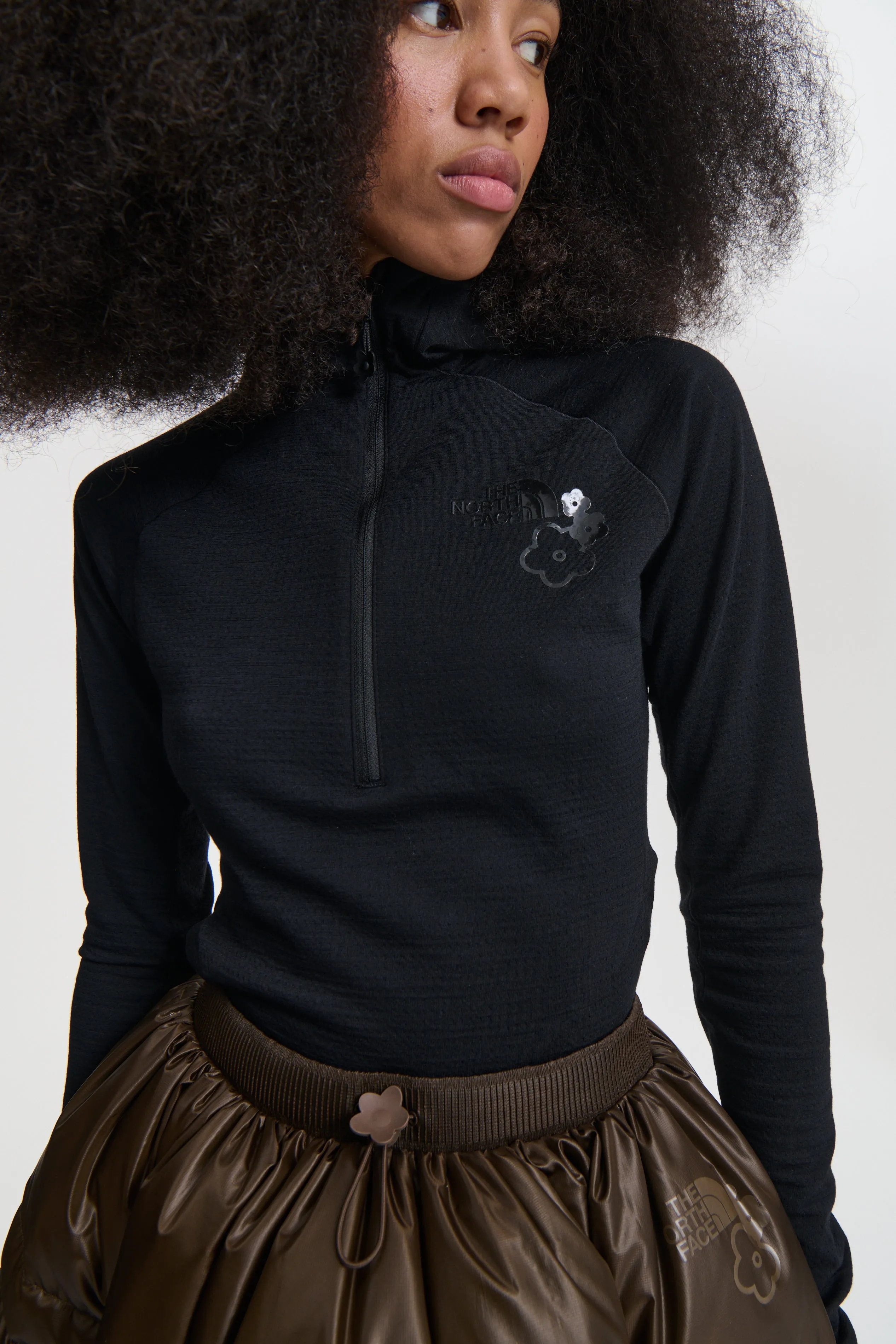 THE NORTH FACE X CECILIE BAHNSEN ELENA DOWN SKIRT | SOIL BROWN sold by Cecilie Bahnsen product image thumbnail 3