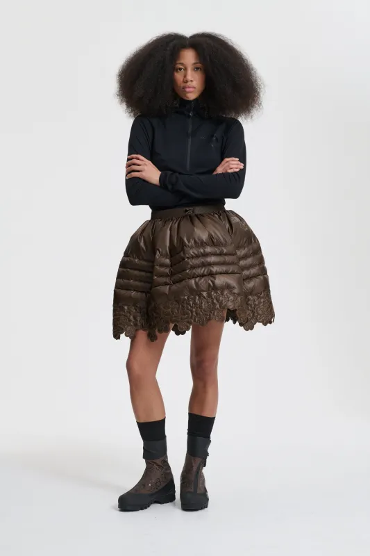 THE NORTH FACE X CECILIE BAHNSEN ELENA DOWN SKIRT | SOIL BROWN sold by Cecilie Bahnsen