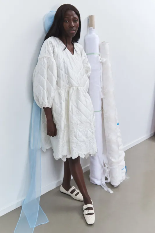 AMALIE | DRESS AMARYLIS SILK ECRU BRIDAL made by Cecilie Bahnsen