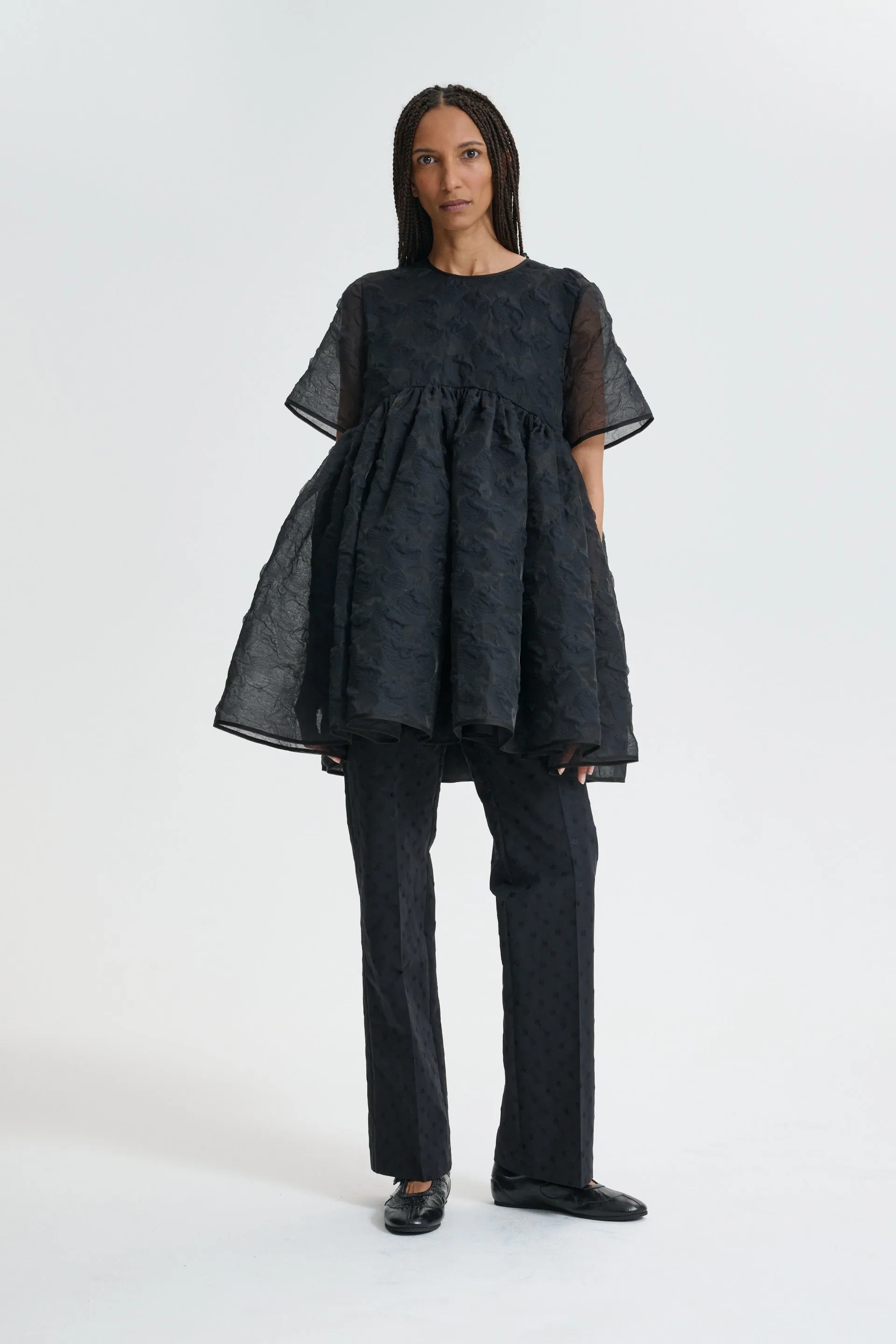 CBBRITNEY | DRESS PLUMERIA MATELASSÉ BLACK sold by Cecilie Bahnsen product image thumbnail 5