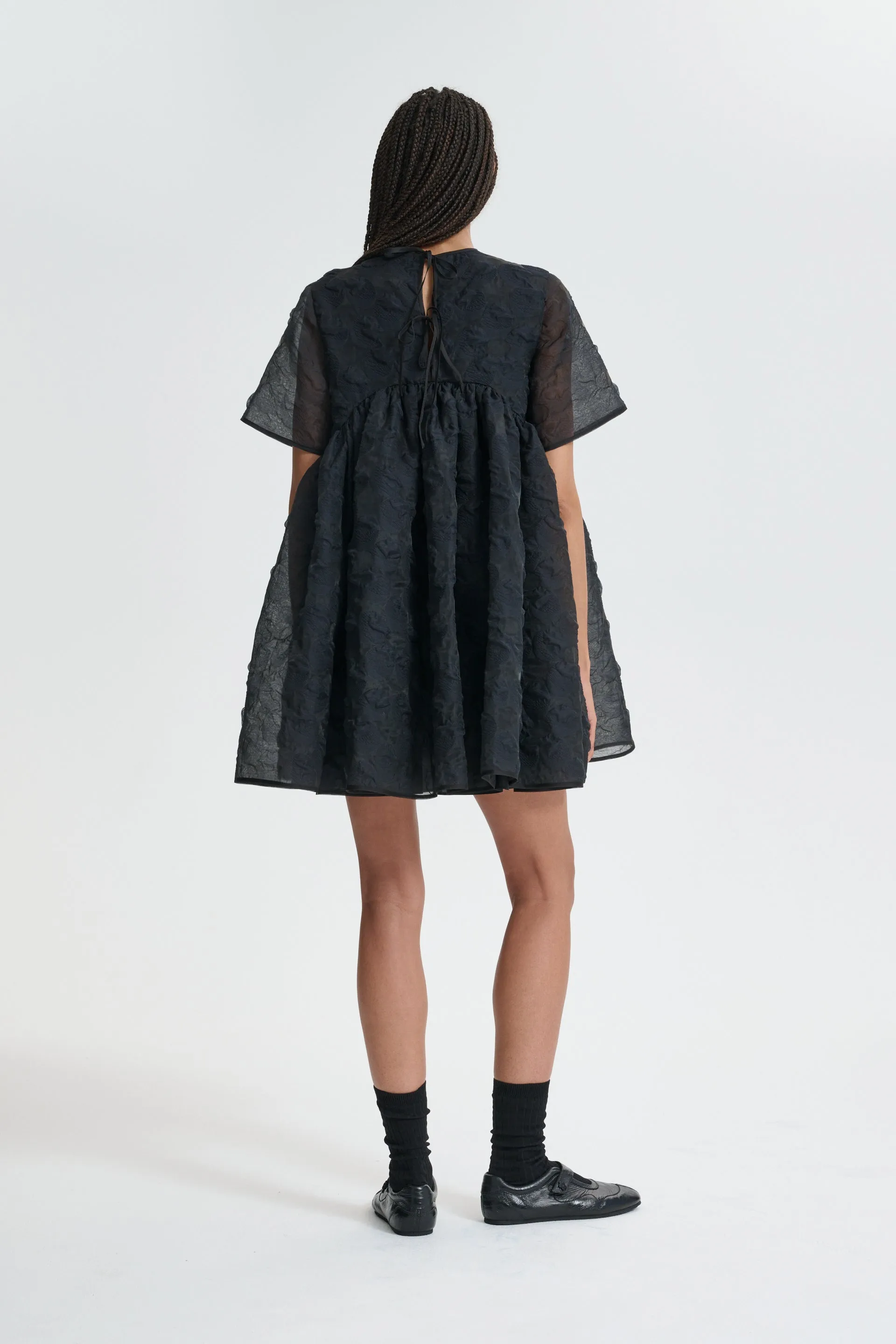 CBBRITNEY | DRESS PLUMERIA MATELASSÉ BLACK sold by Cecilie Bahnsen product image thumbnail 3