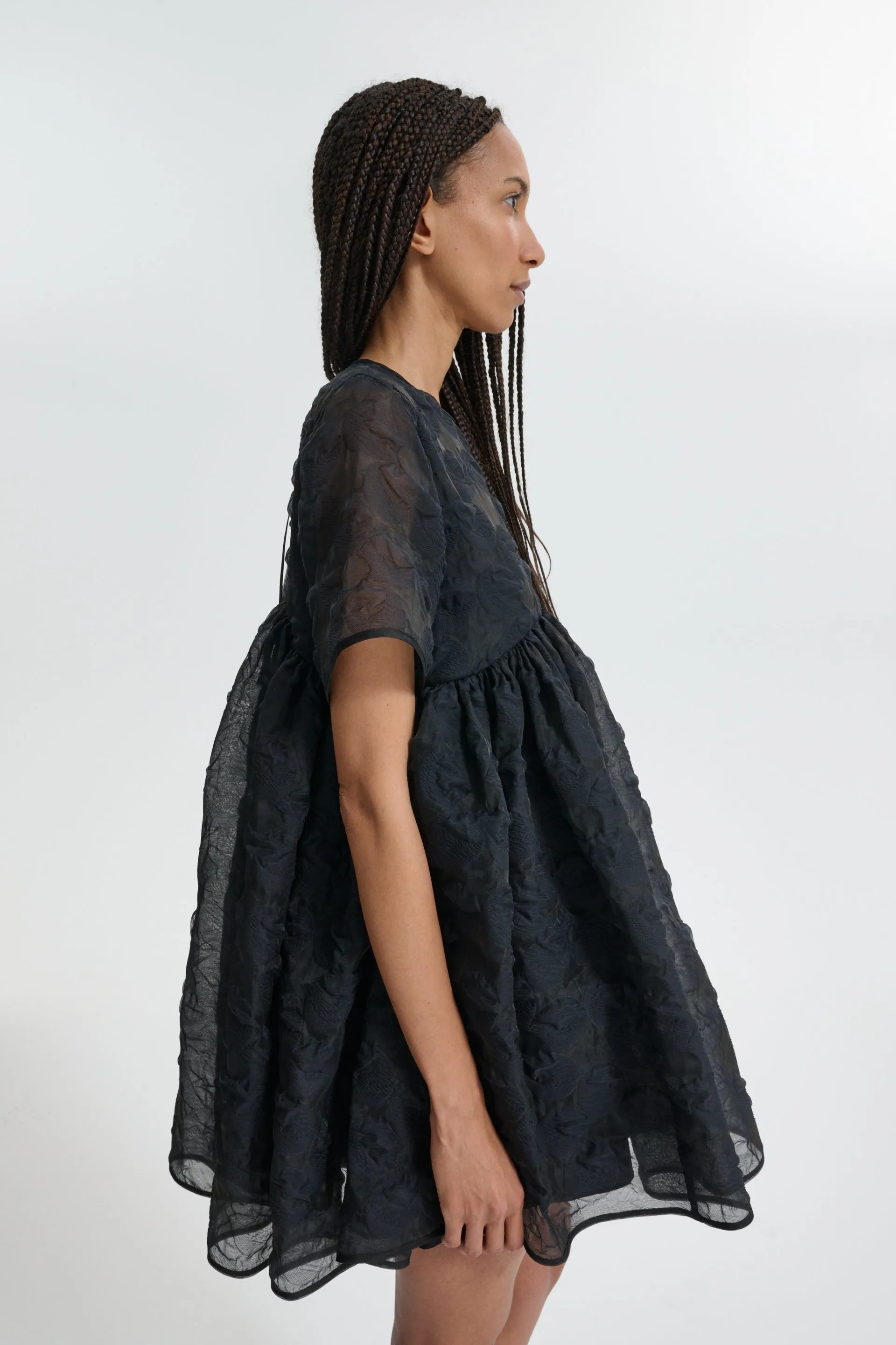 CBBRITNEY | DRESS PLUMERIA MATELASSÉ BLACK sold by Cecilie Bahnsen product image thumbnail 2